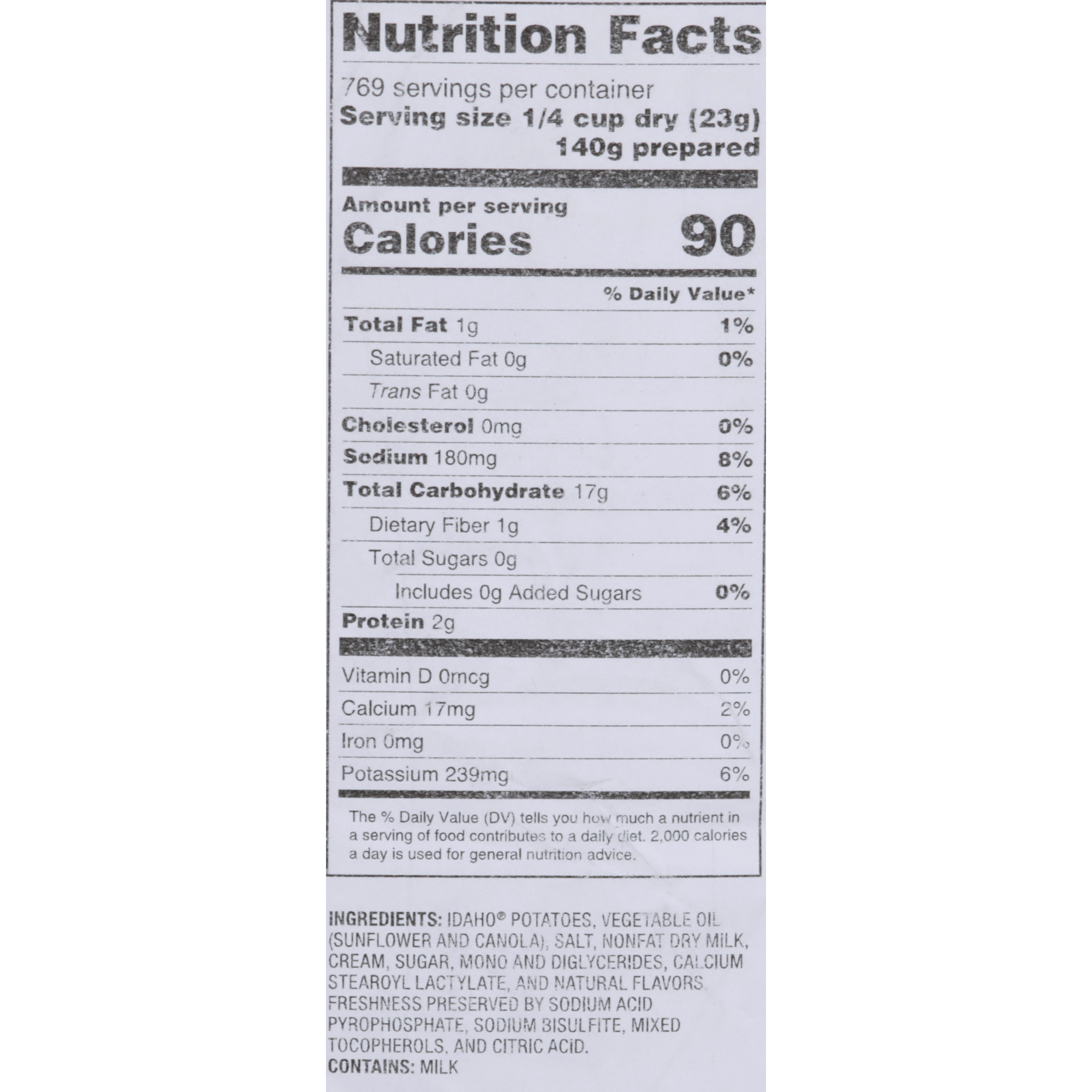 Nutrition Facts