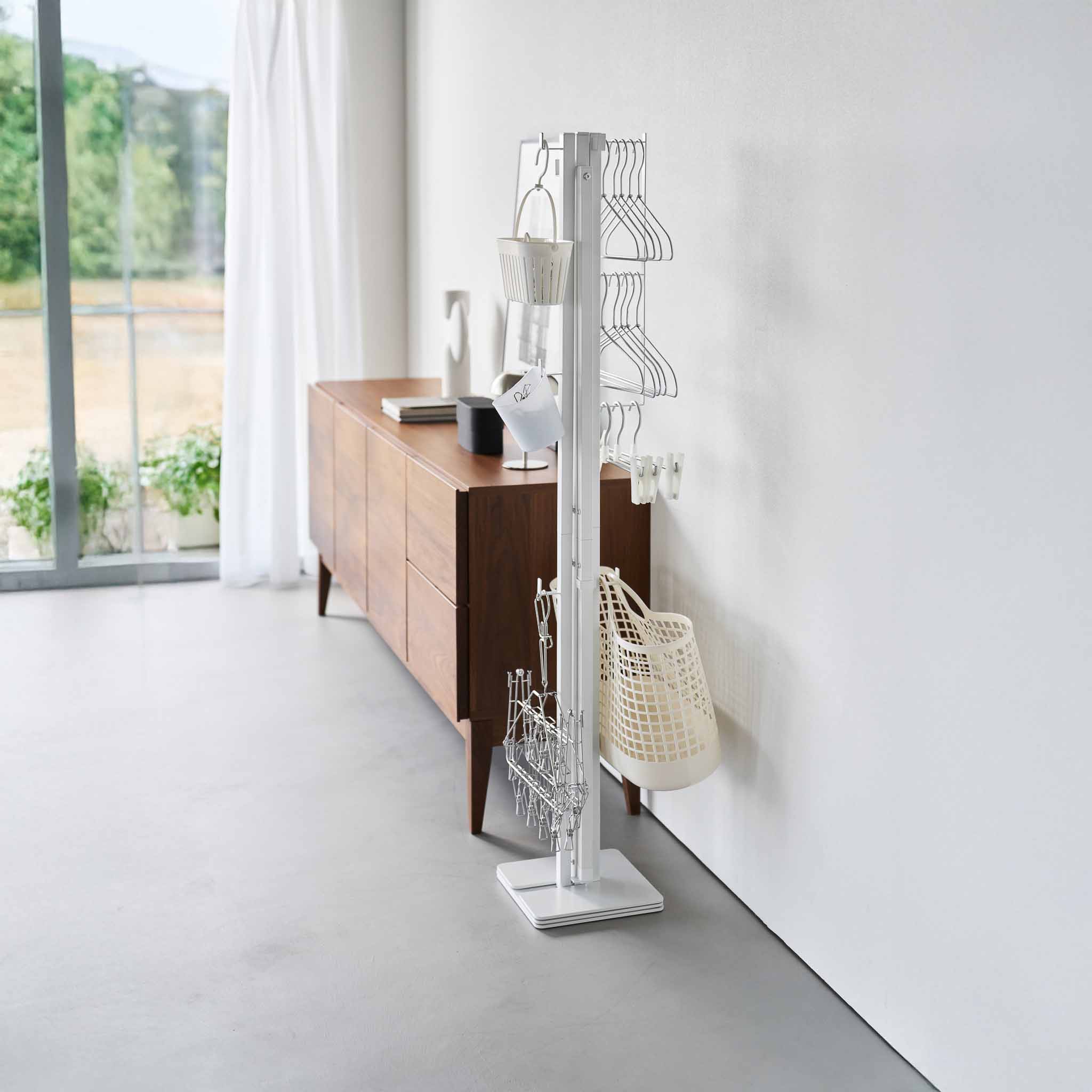 Foldable Double-Bar Indoor Drying Rack : Smart Folding Mechanism