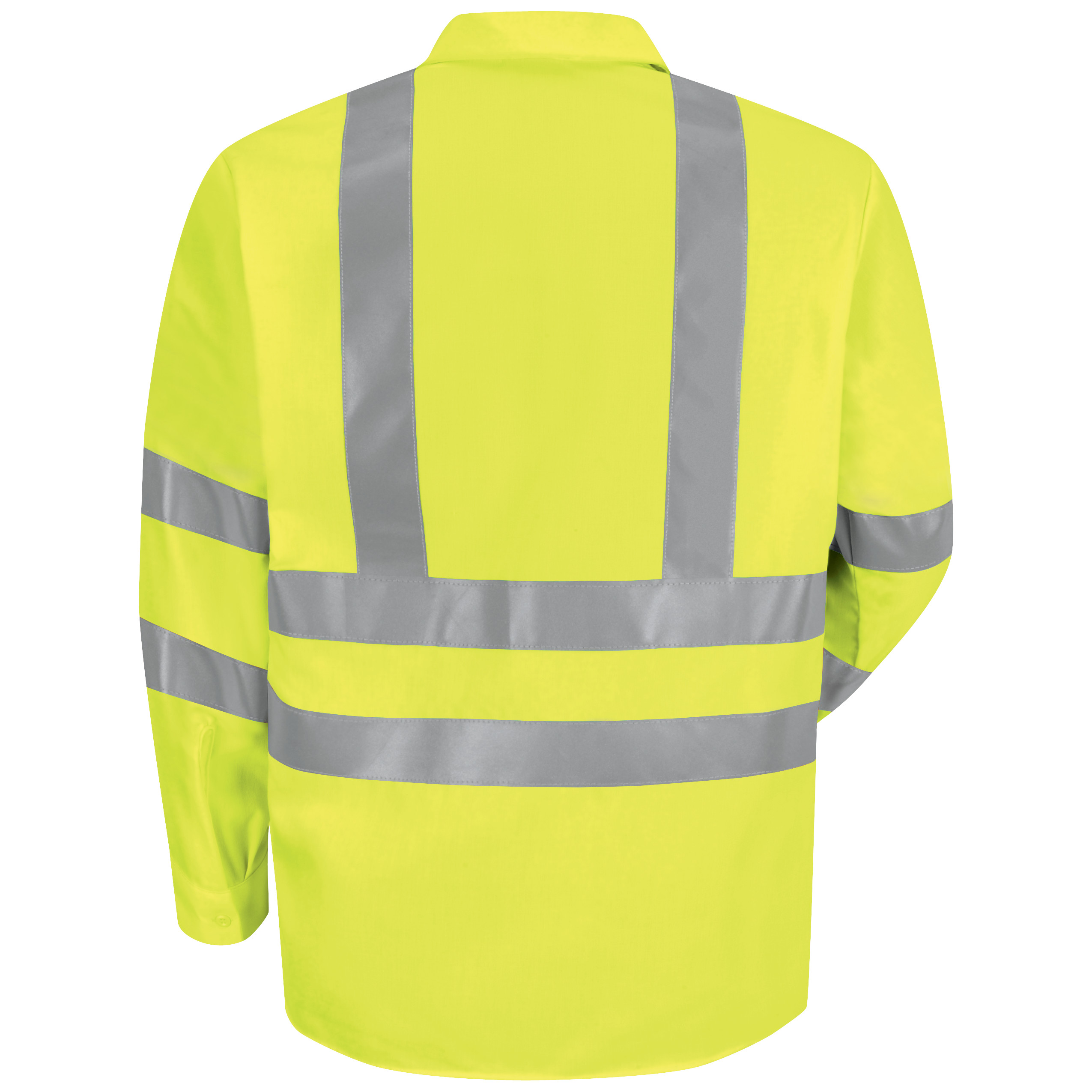 Picture of Red Kap® SS14-HV-TRC3 Men's Hi-Visibility Long Sleeve Work Shirt - Type R, Class 3