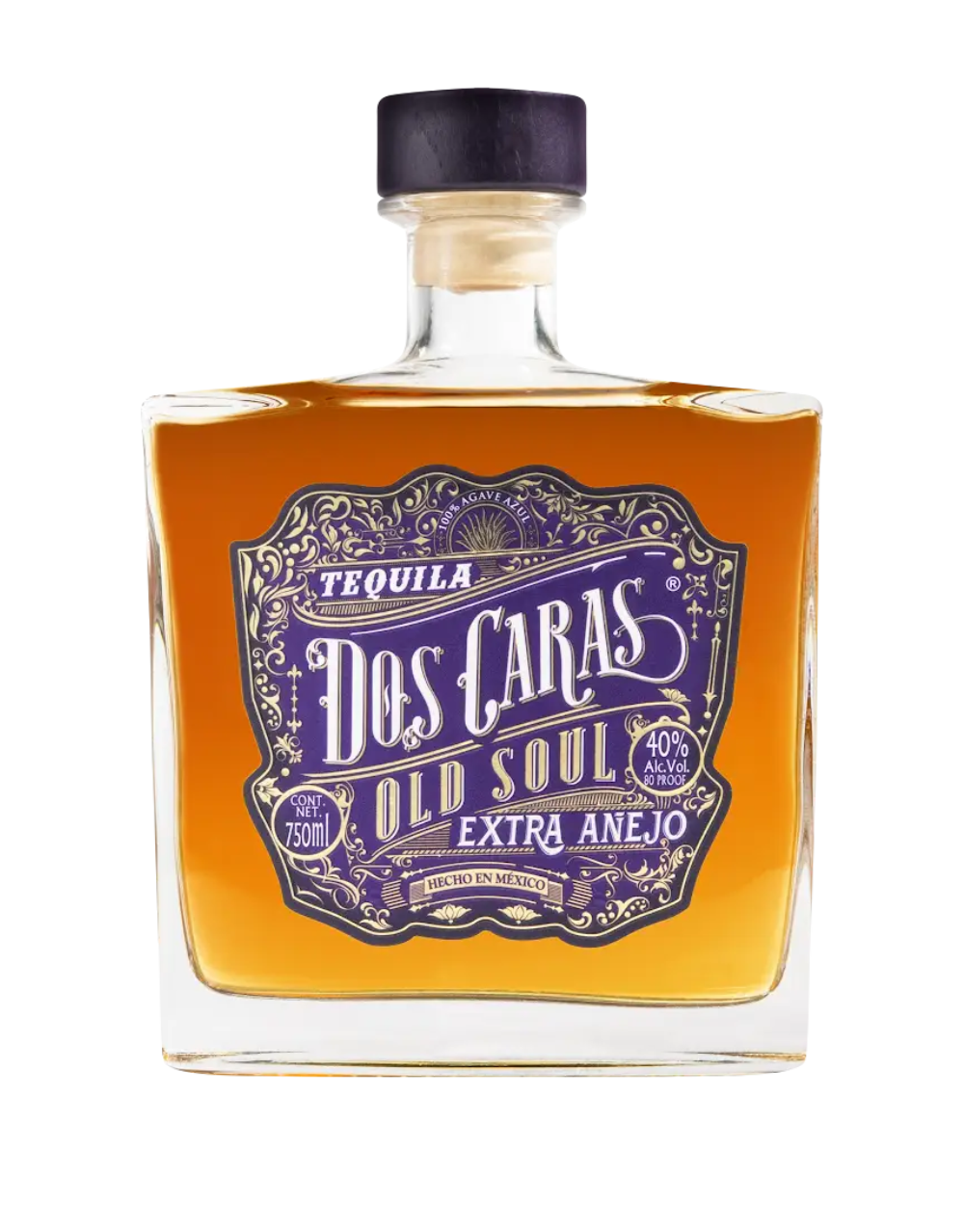 DOS CARAS TEQUILA OLD SOUL EXTRA AÑEJO