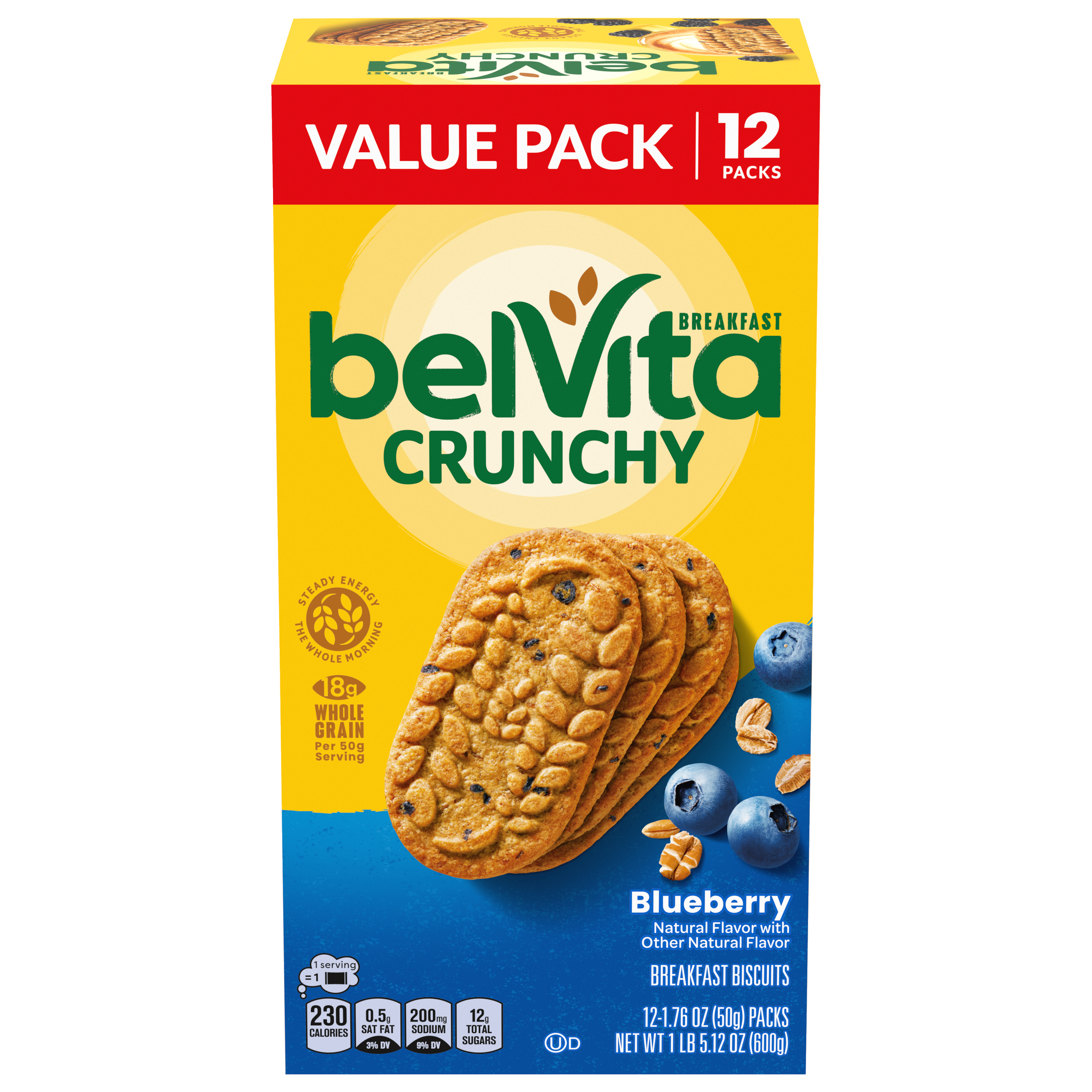 BELVITA Crunchy Blueberry Breakfast Biscuits 21.12 OZ