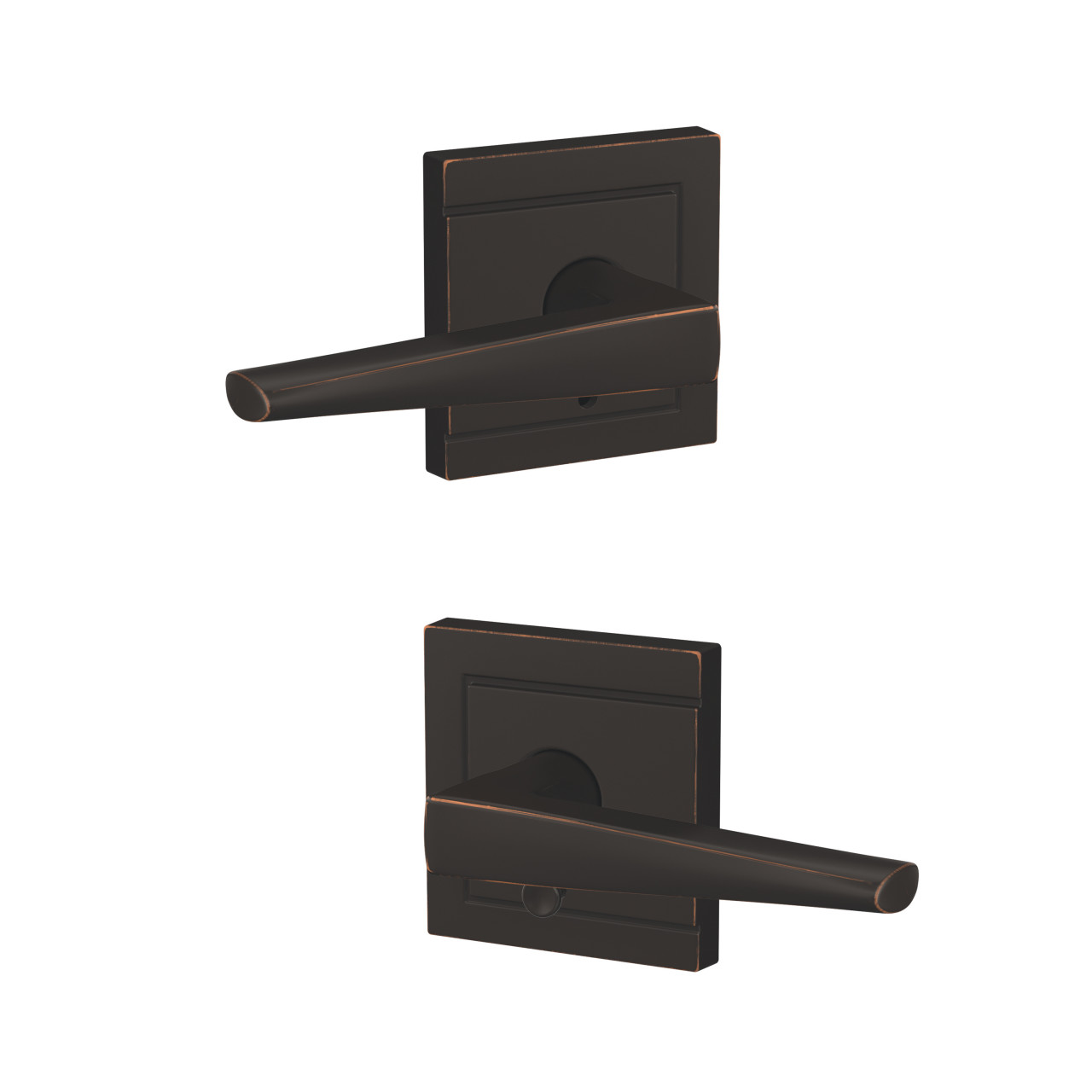 Custom Eller Lever Combined Interior Hall-Closet and Bed-Bath Lock