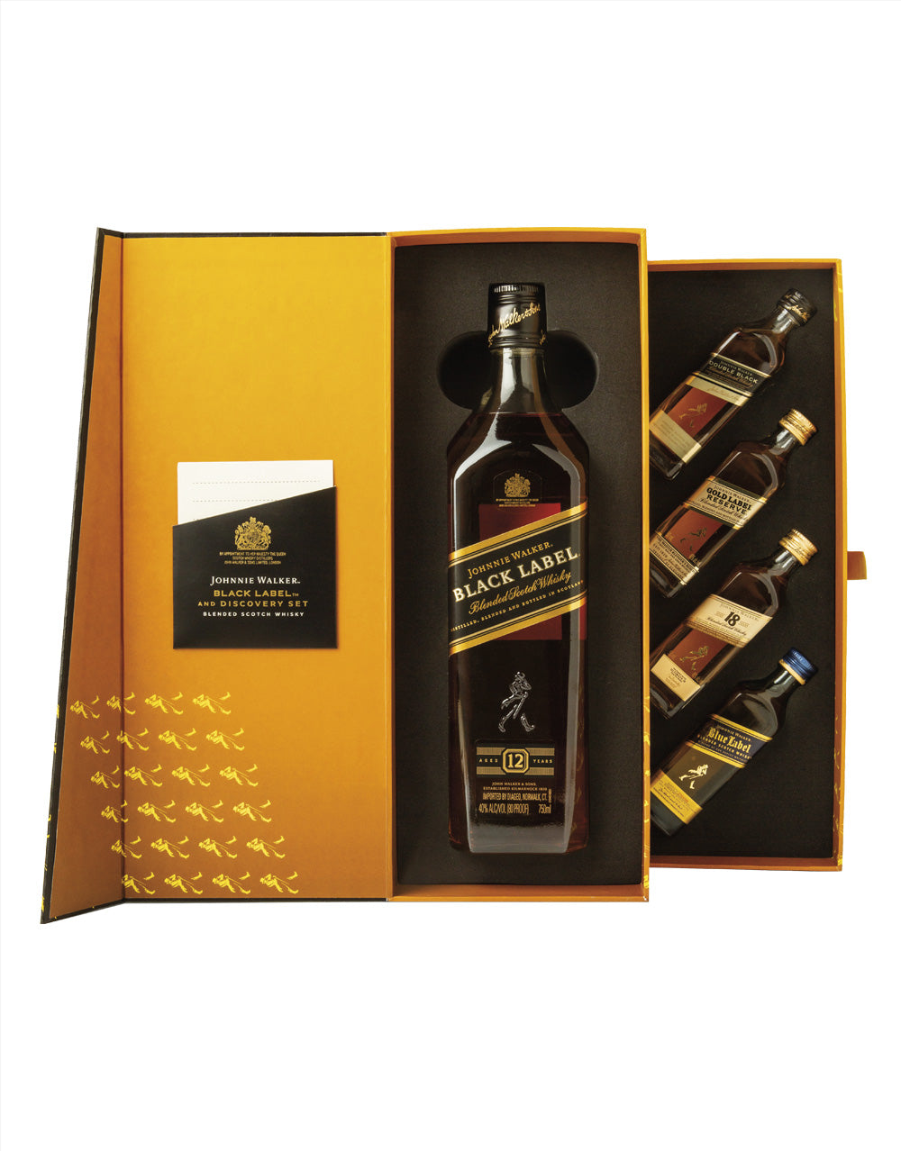 JOHNNIE WALKER BLACK LABEL PLUS DISCOVERY SET