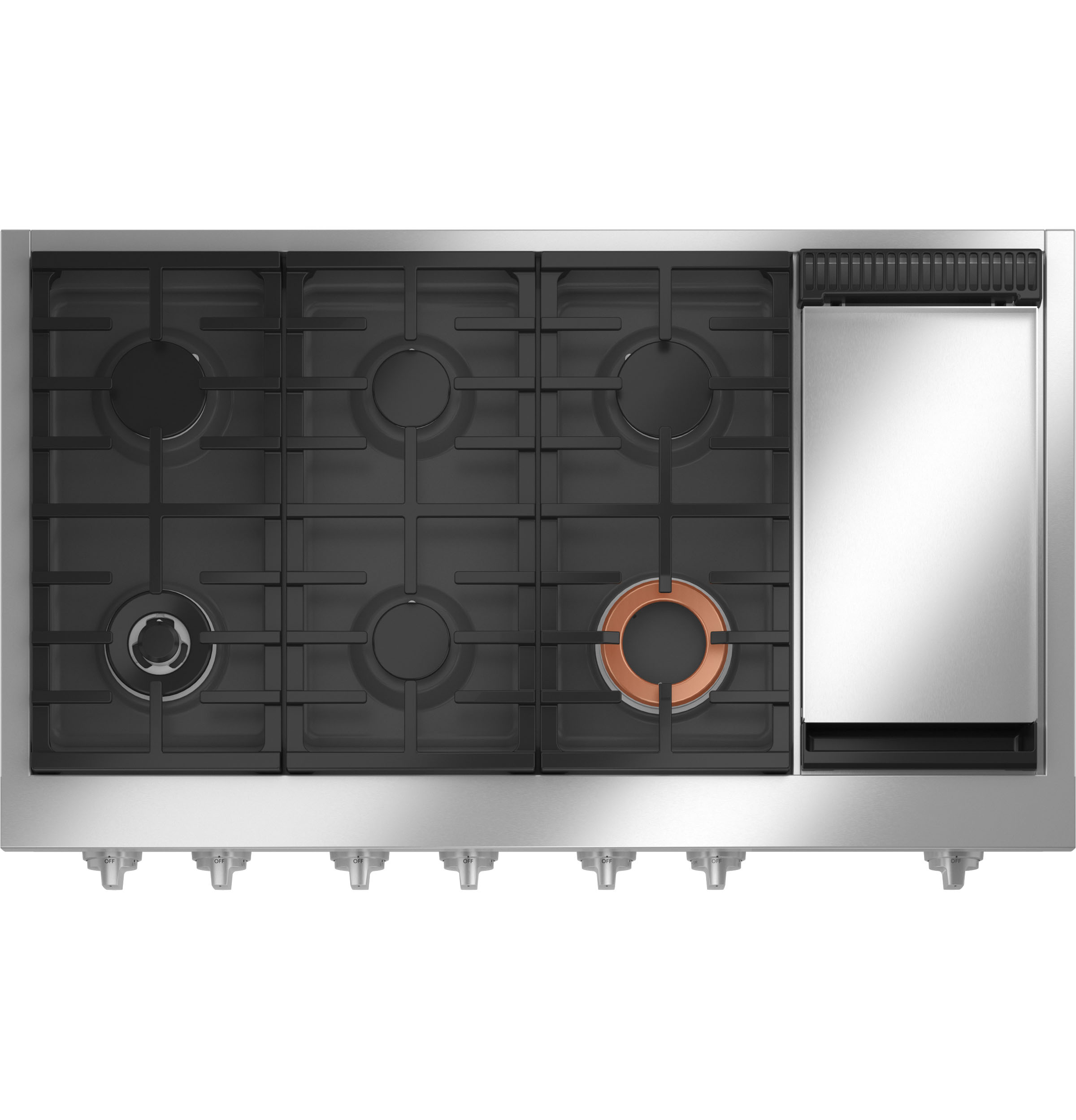 48" Width 6 Burners Griddle ADA Compliant — Not Connectable view 2