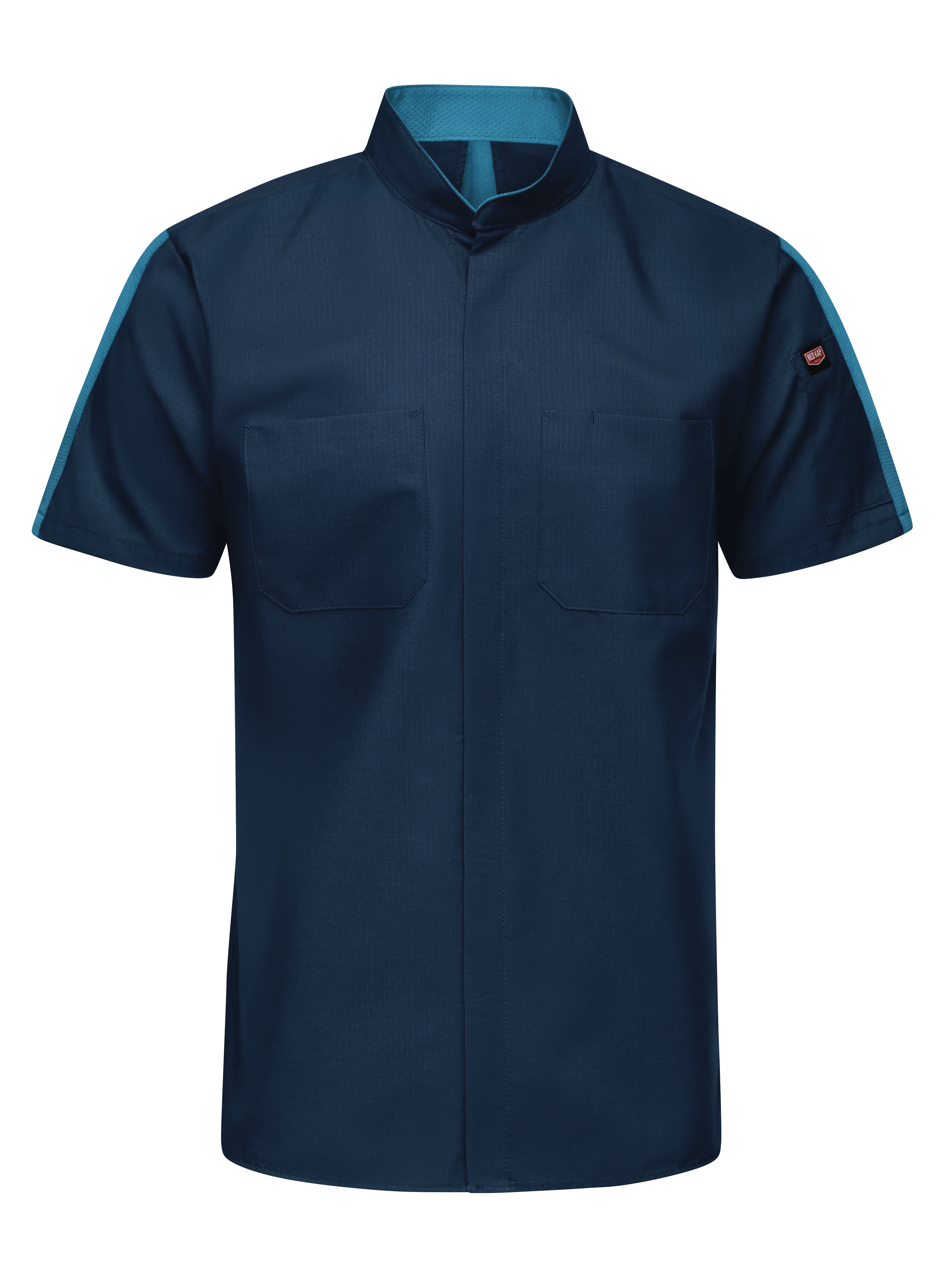 Picture of Red Kap® SX46-COLORBLOCK Men's Short Sleeve Two Tone Pro+ Work Shirt with OilBlok and MIMIX®
