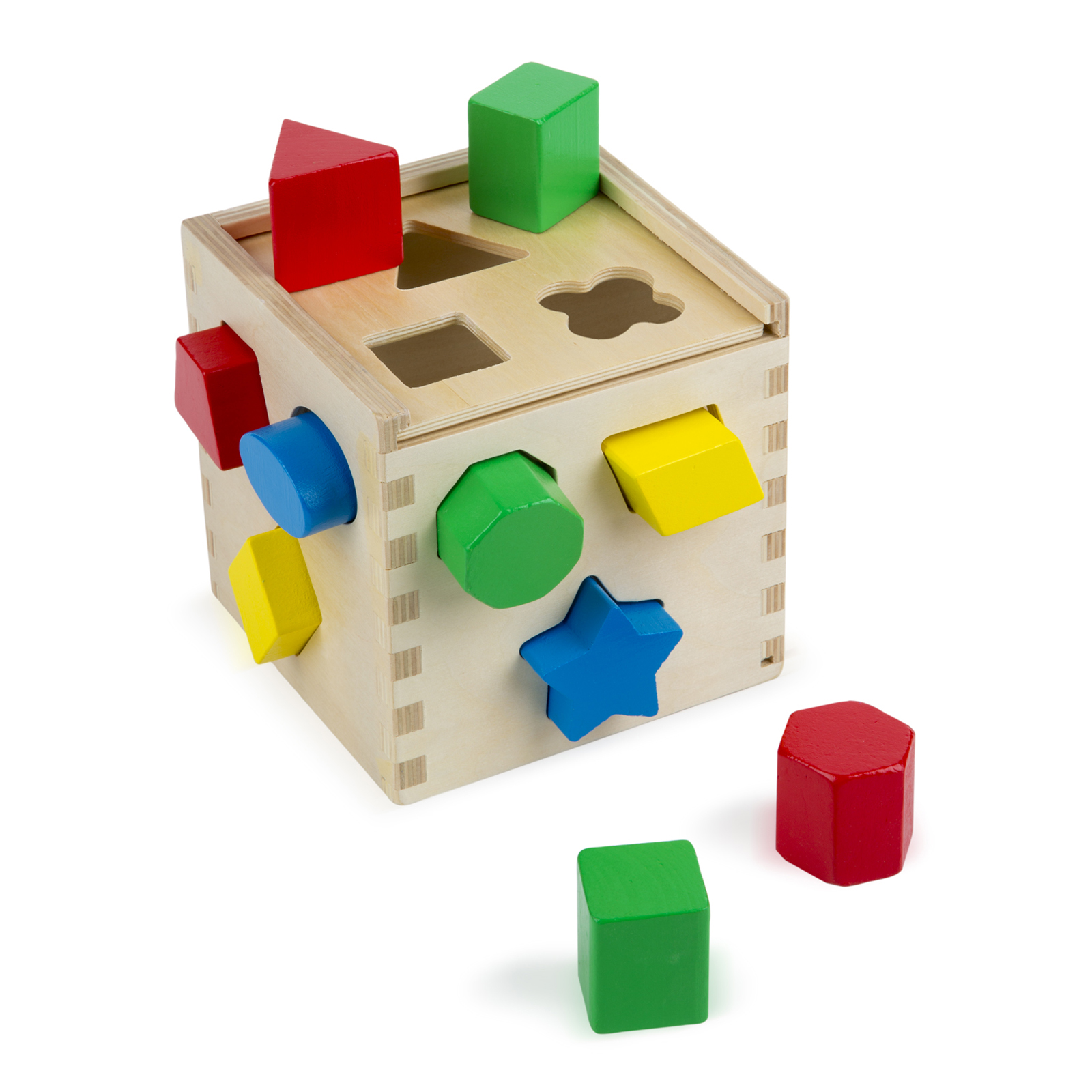 Melissa & Doug Shape Sorting Cube Classic Toy image number null