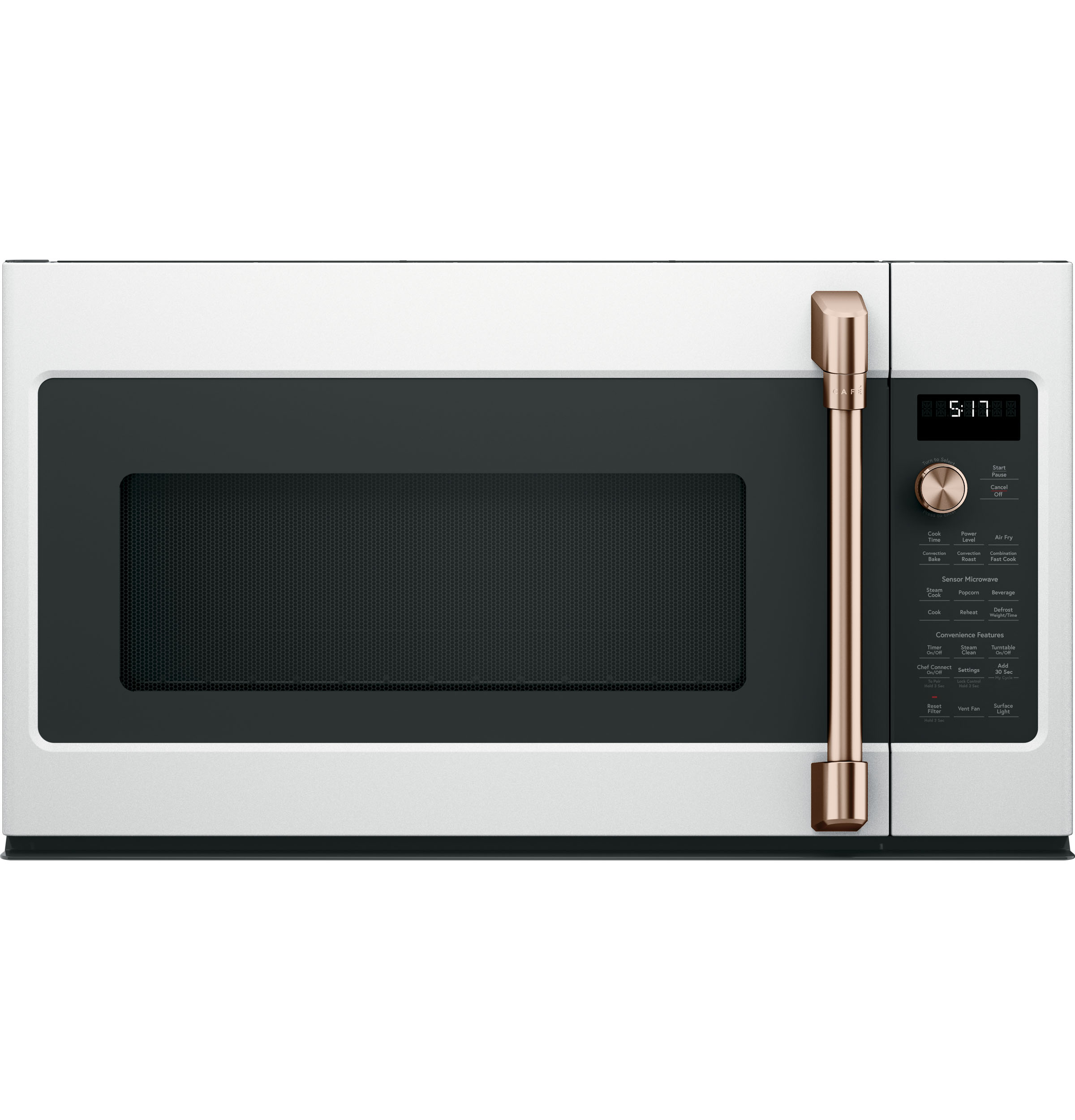 Café™ 1.7 Cu. Ft. Matte White Over The Range Microwave view 6