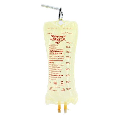 Water Sterile 1000ml Bag for Irrigation- 12/Case