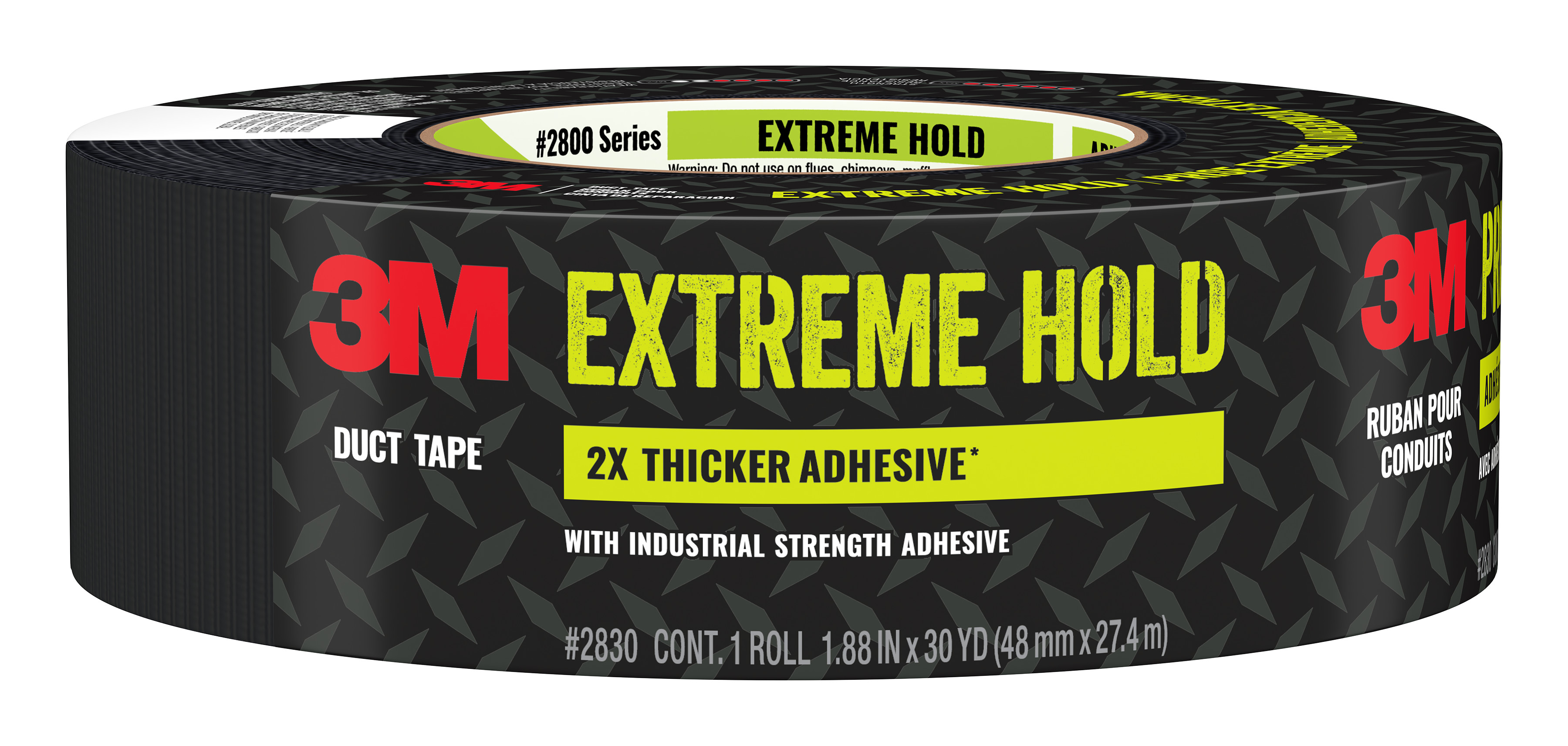 3M EXTREME HOLD DUCT TAPE 2830-B BLACK 1.88X30YD (48MMX27.4)