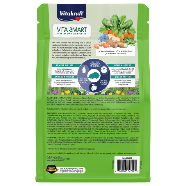 Back-Image showing Vita Smart Hedgehog