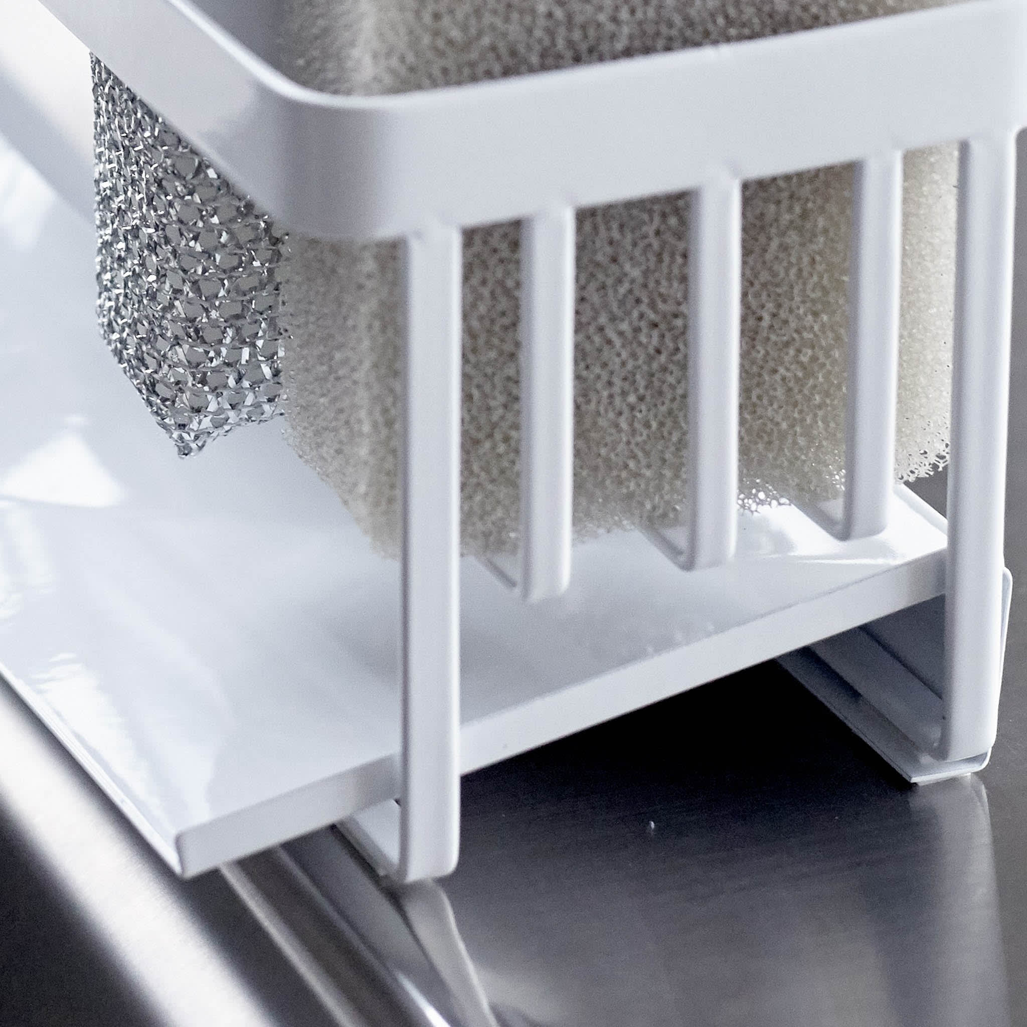 Sponge & Bottle Holder with Drainer : Flexible Design