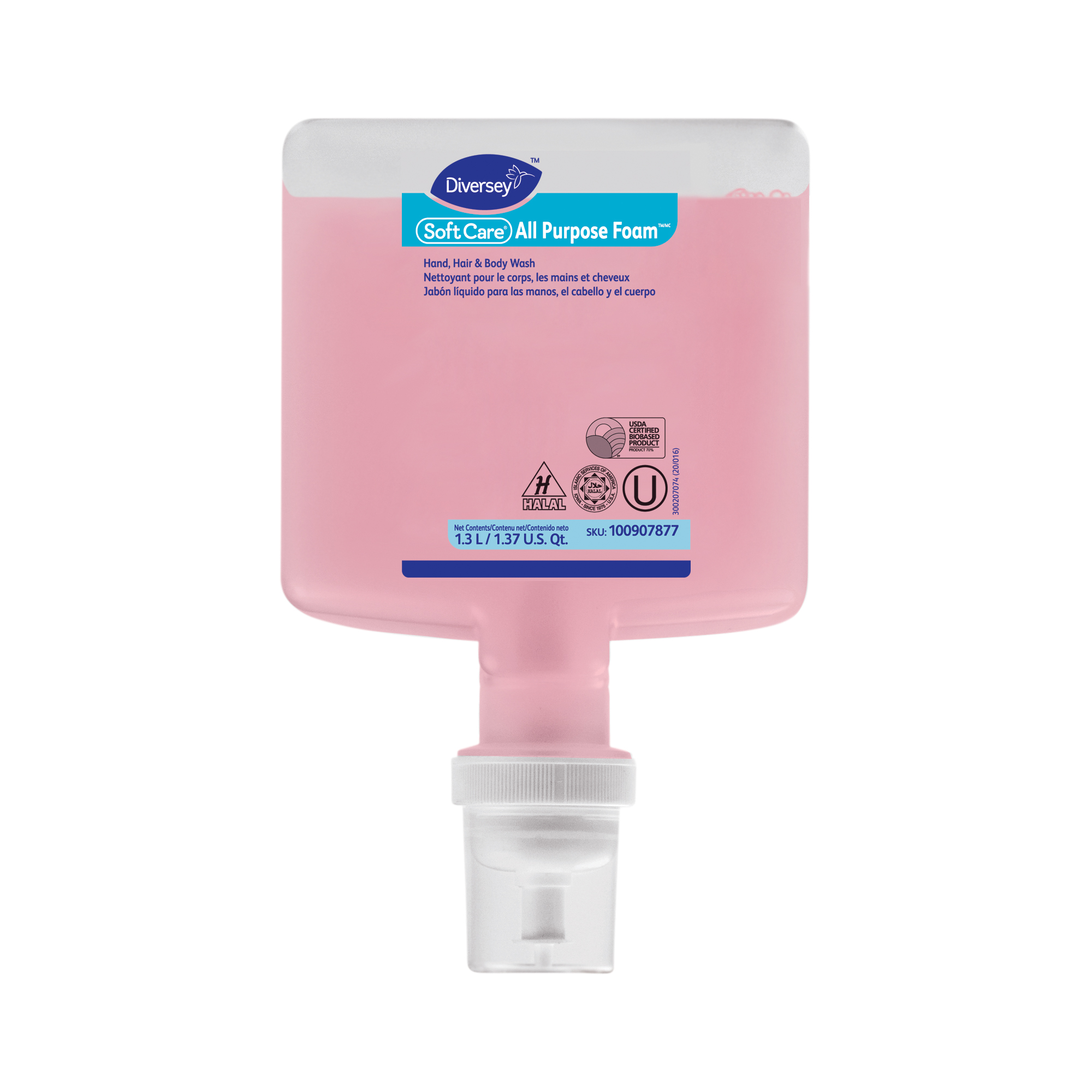 100907877 SOFT CARE HANDWASH 6/1.3LTR FOAM FLORAL