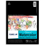 Canson Artist Series Montval Watercolor Pad, Foldover Binding, Foldover Binding, 12 Sheet, 9x12 inch