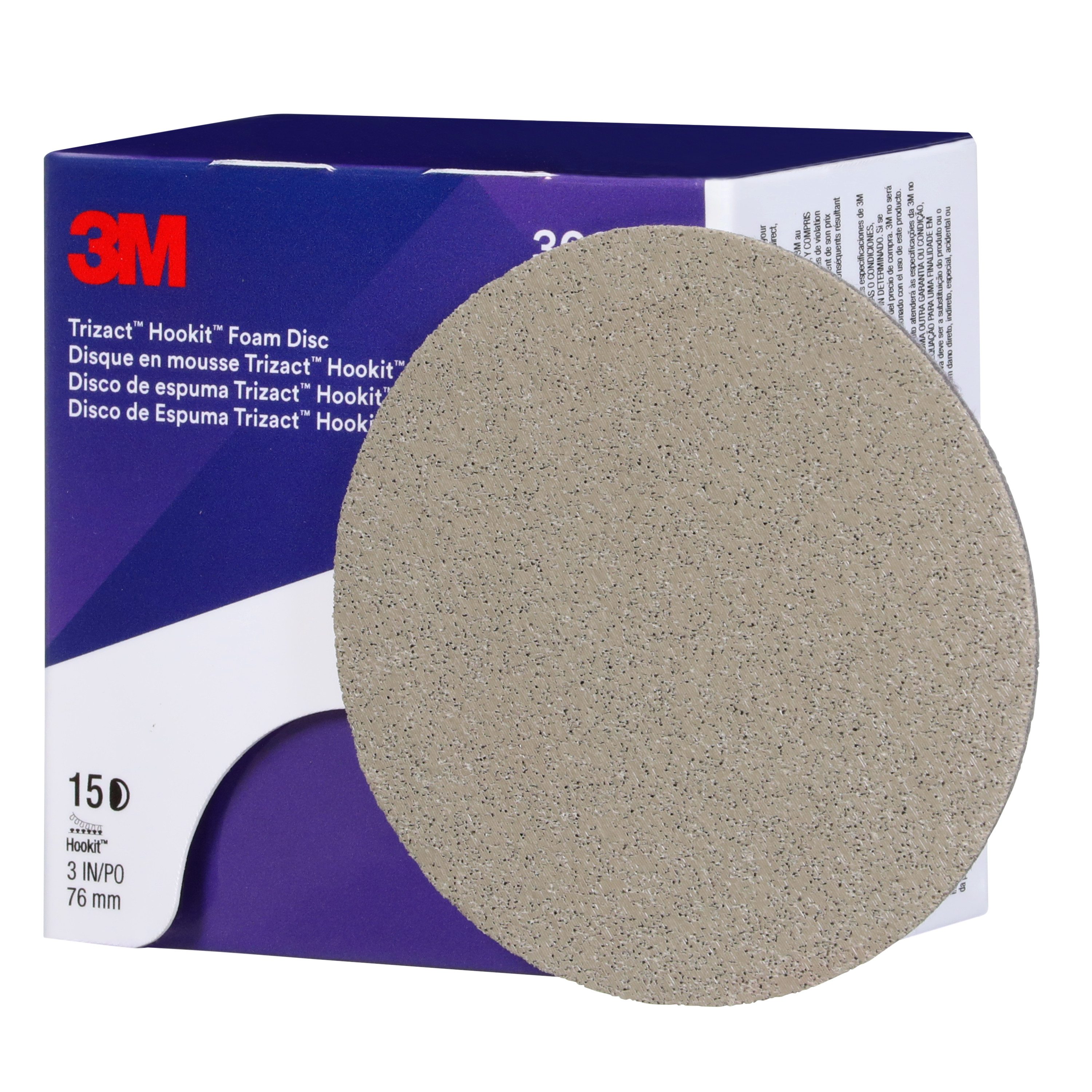 SKU 7100193763 | 3M™ Trizact™ Hookit™ Foam Disc 30804