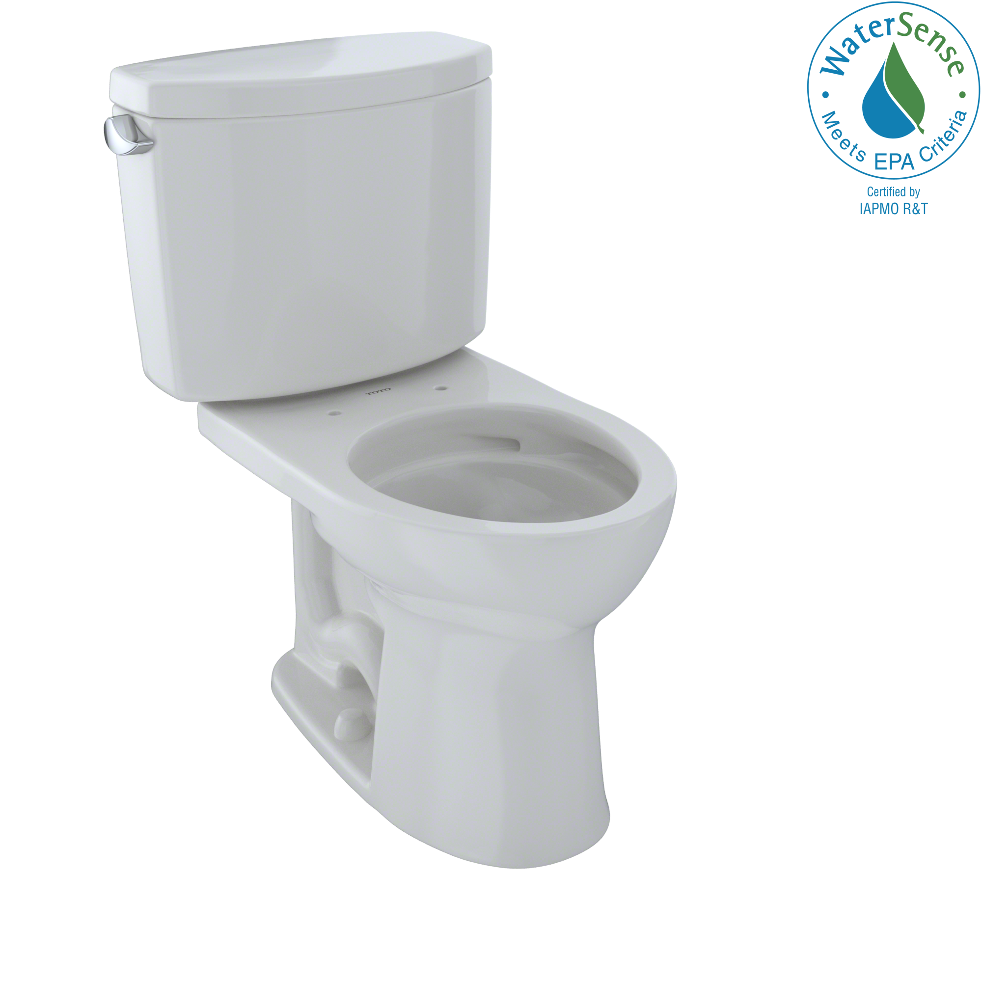 TOTO Drake II Two-Piece Round 1.28 GPF Universal Height Toilet with CEFIONTECT, Colonial White, Vitreous China, CST453CEFG#11