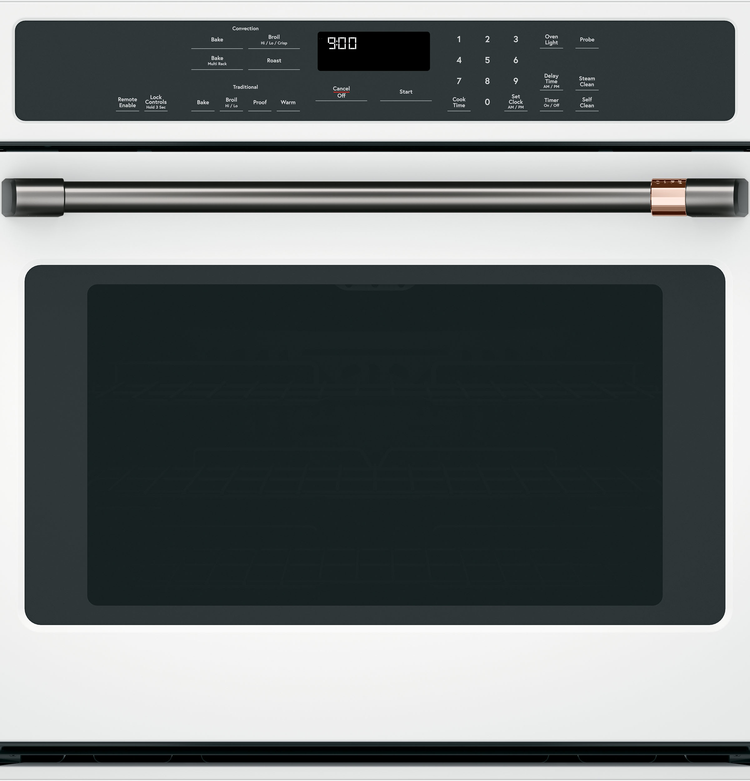 30" Width Hndl Kit for Sgl Wall Ovens Brushed Black For use w/ Wall Ovens — Not Connectable view 3