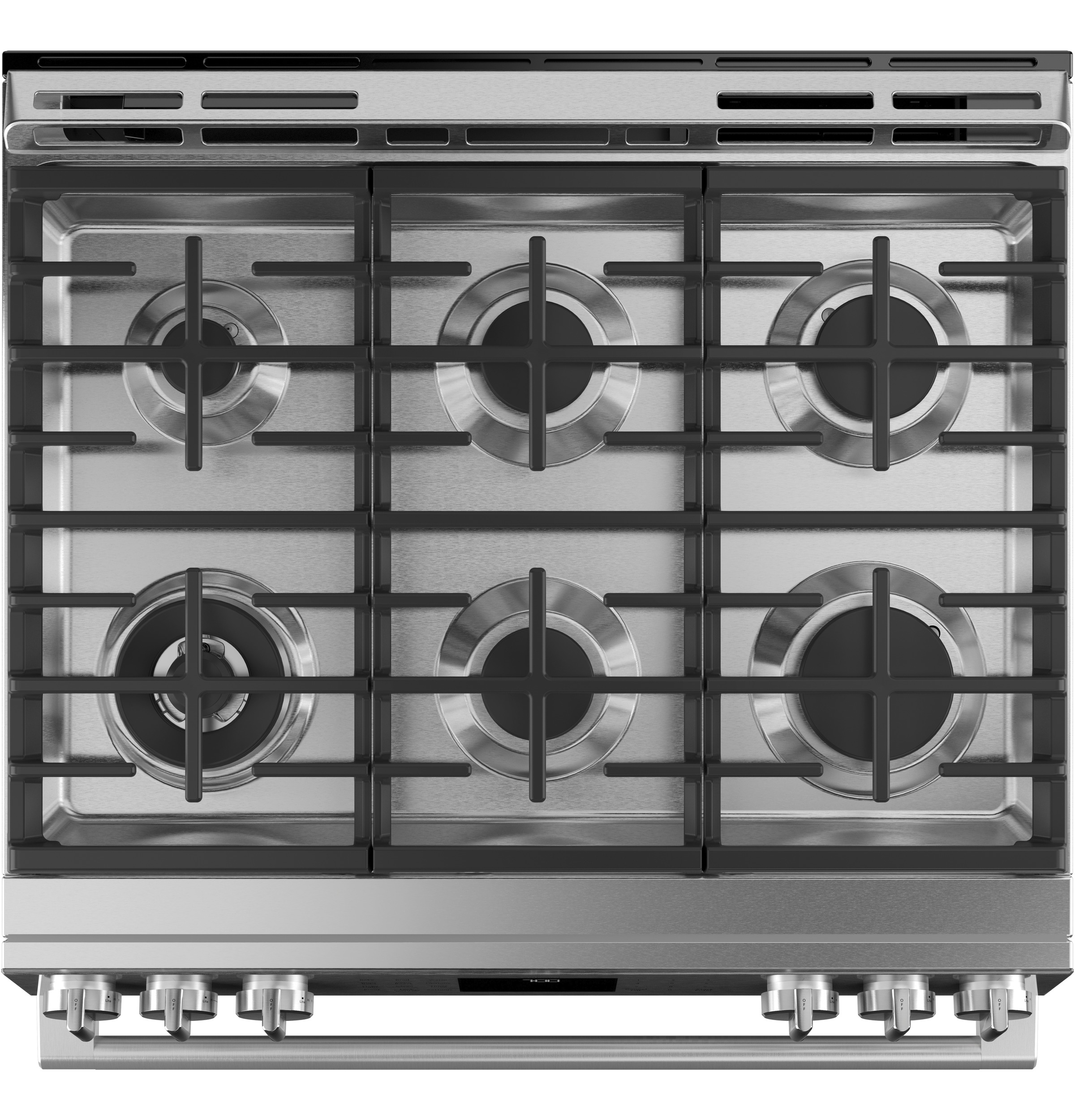 30" S/I — Gas RG — 6 Burners — Slf Cln w/ Stm Cln Opt — Cast Iron Griddle — Sgl Oven w/ Storage Drwr — True European Conv — ADA Compliant — Connectable via built-in WiFi view 4