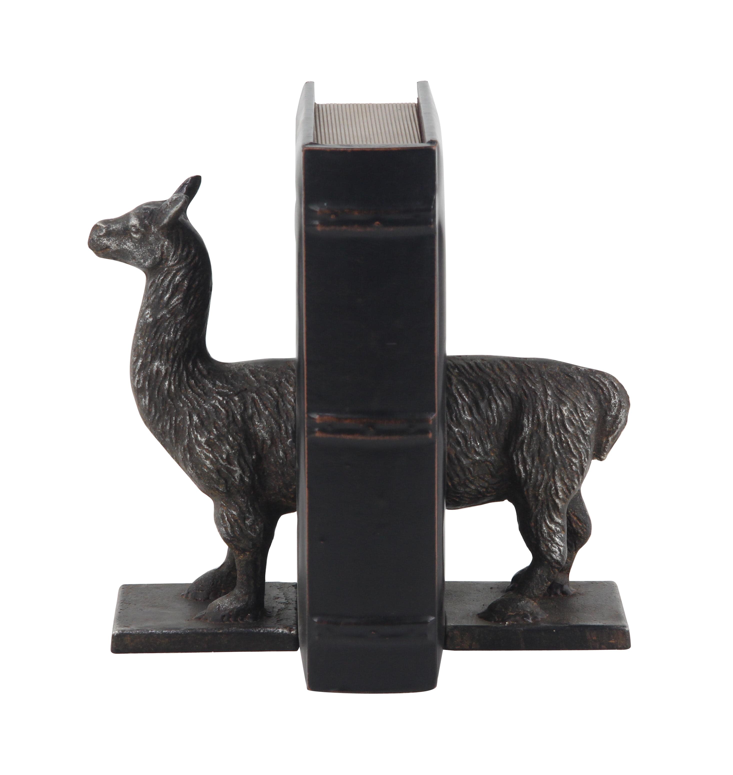 Silver Metal  Bookends, Set of 2 7"W, 3"H
