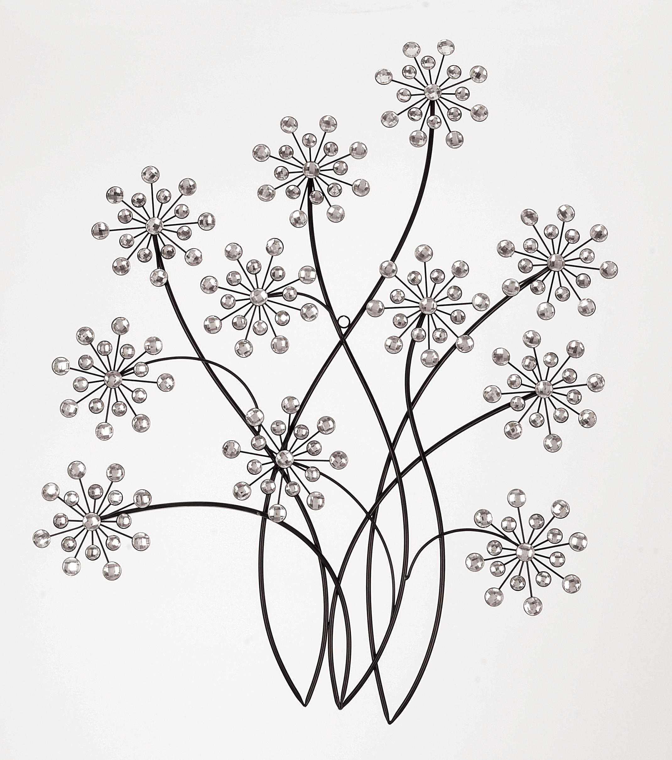 Black Metal  Wall Decor, 24" x 1" x 31"
