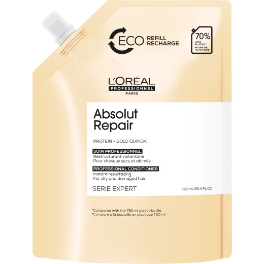 absolut repair yıpranmış saçlar için onarıcı saç bakım kremi 750 ml refill