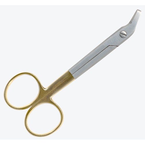 Wire Cutting Scissors, Serrated with Carbide Inserts