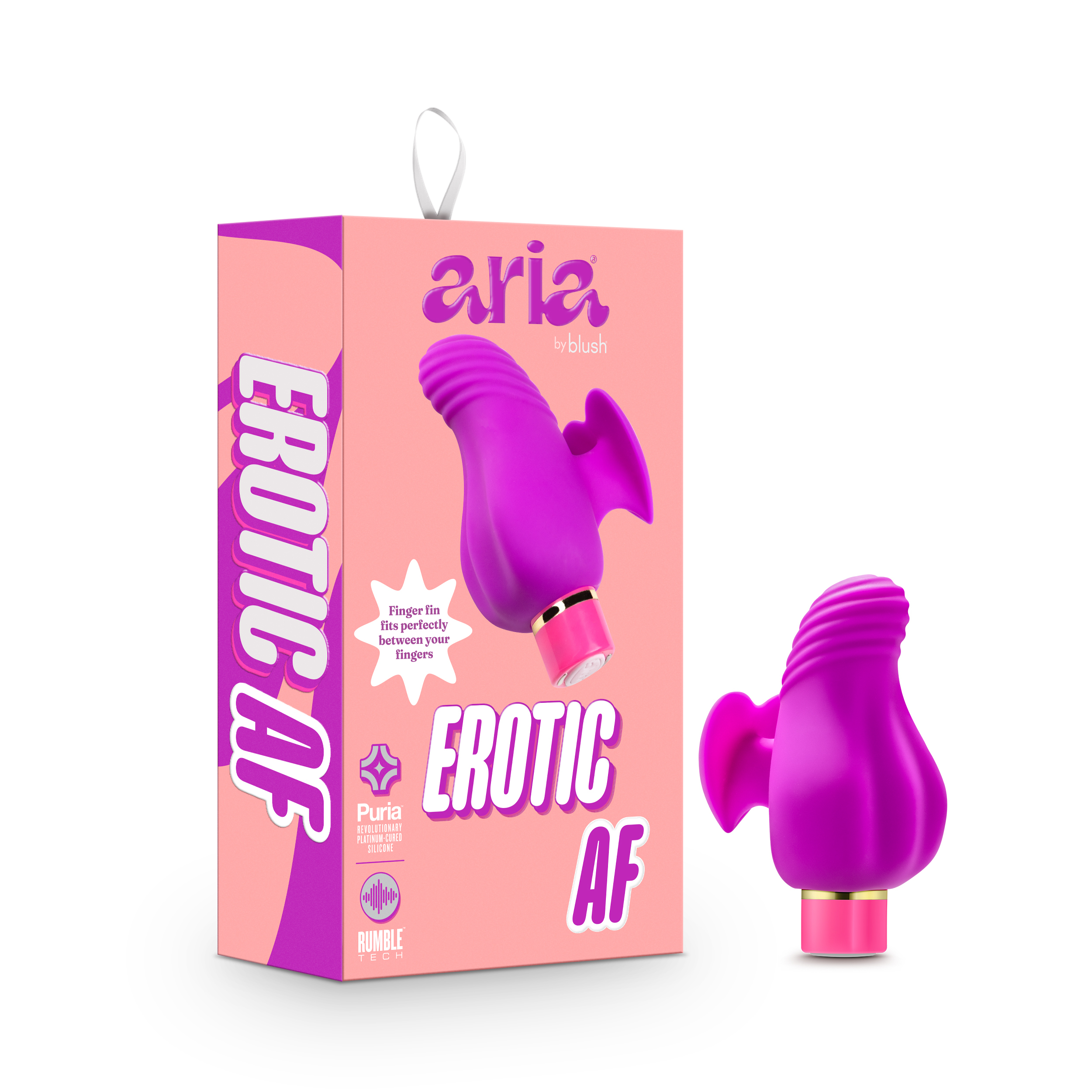 Blush Aria Erotic AF Curved Plum 3.25-Inch Vibrating Rechargeable Mini Vibrator