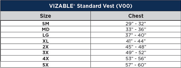 Sizing Chart