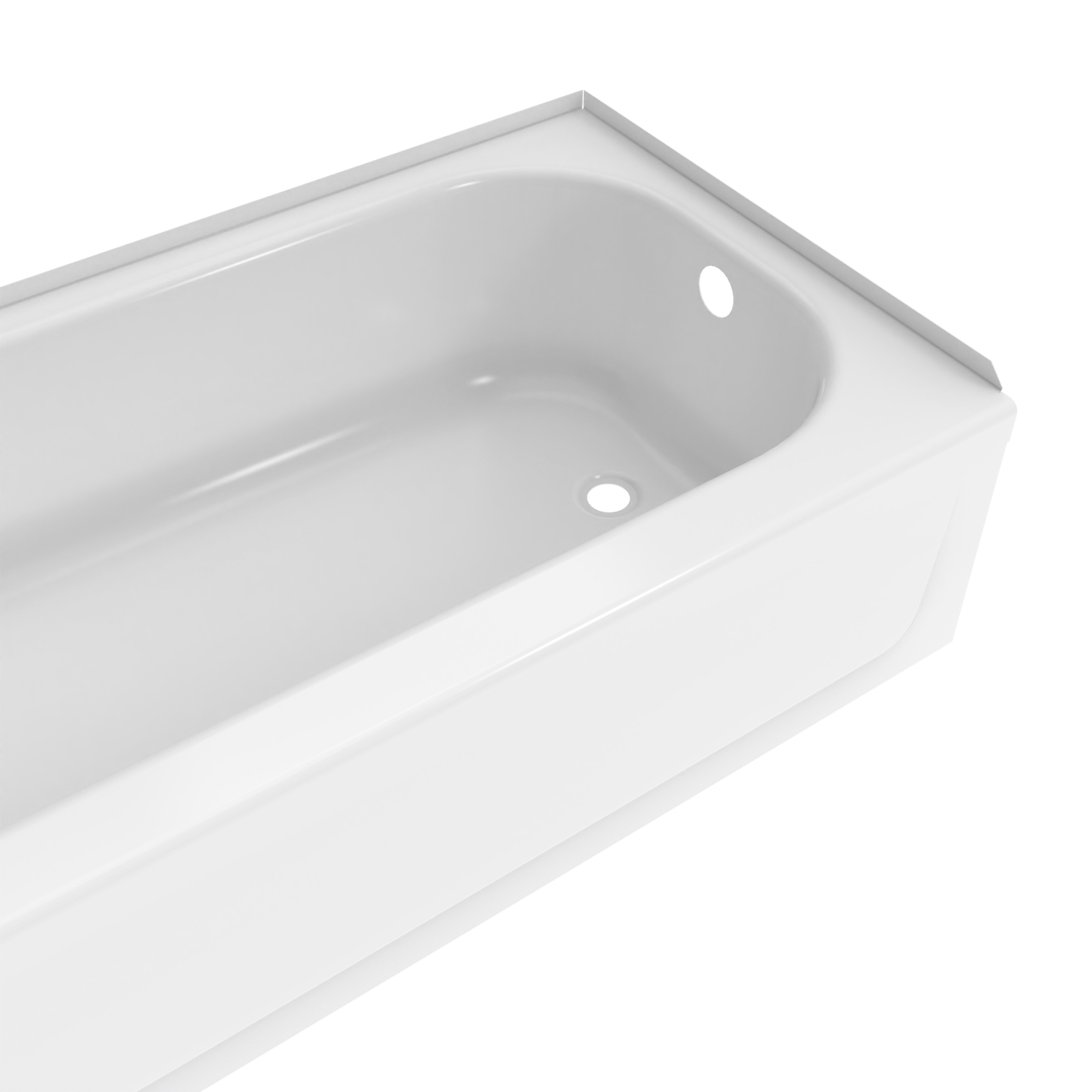 Aloha 6030 Porcelain Enamel Alcove Bathtub In view 8