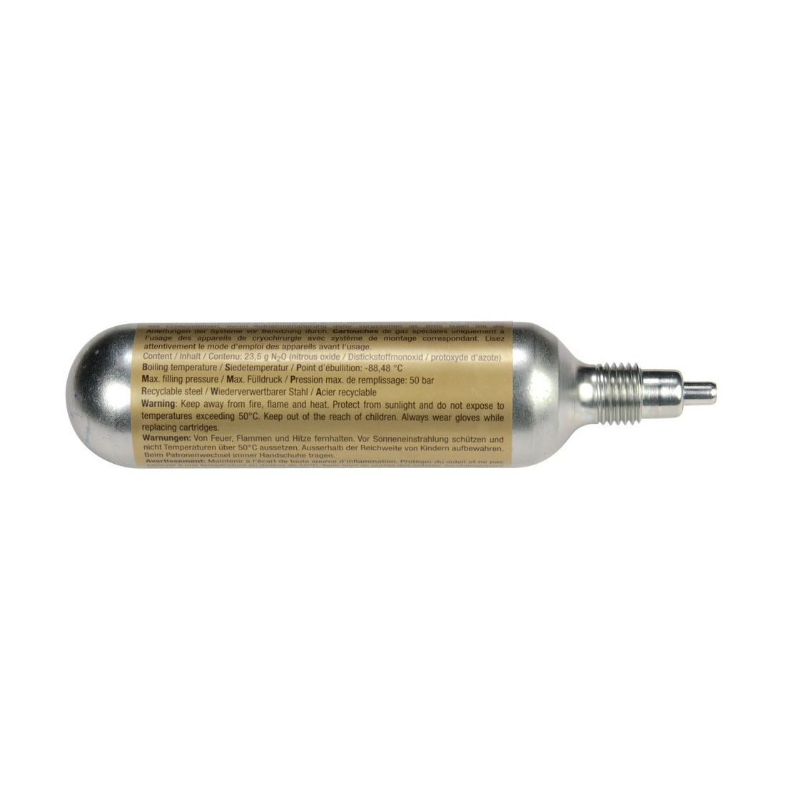 CryoSolutions® Replacement Nitrous Oxide Cartridges, 23.5gm,