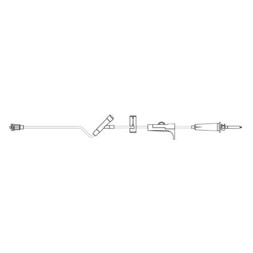 Each- V142701 - IV Administration Set, 66" 60 drp/ml w/1 Injection Site, Universal Spike, Slide Clamp and SPIN-LOCK® Connector