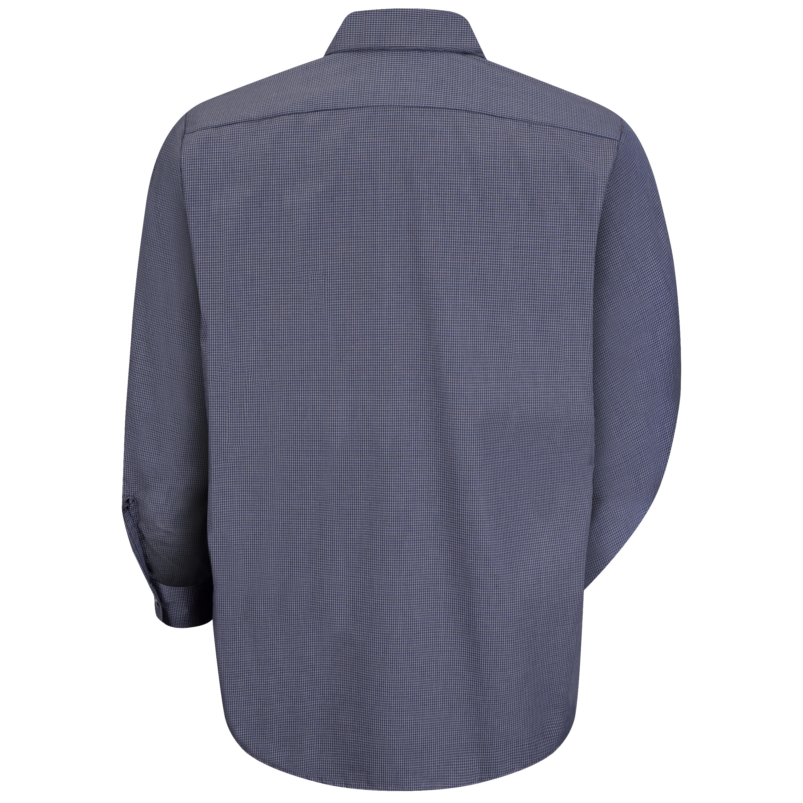 Picture of Red Kap® SP10-BANDED Men's Long Sleeve Microcheck Uniform Shirt