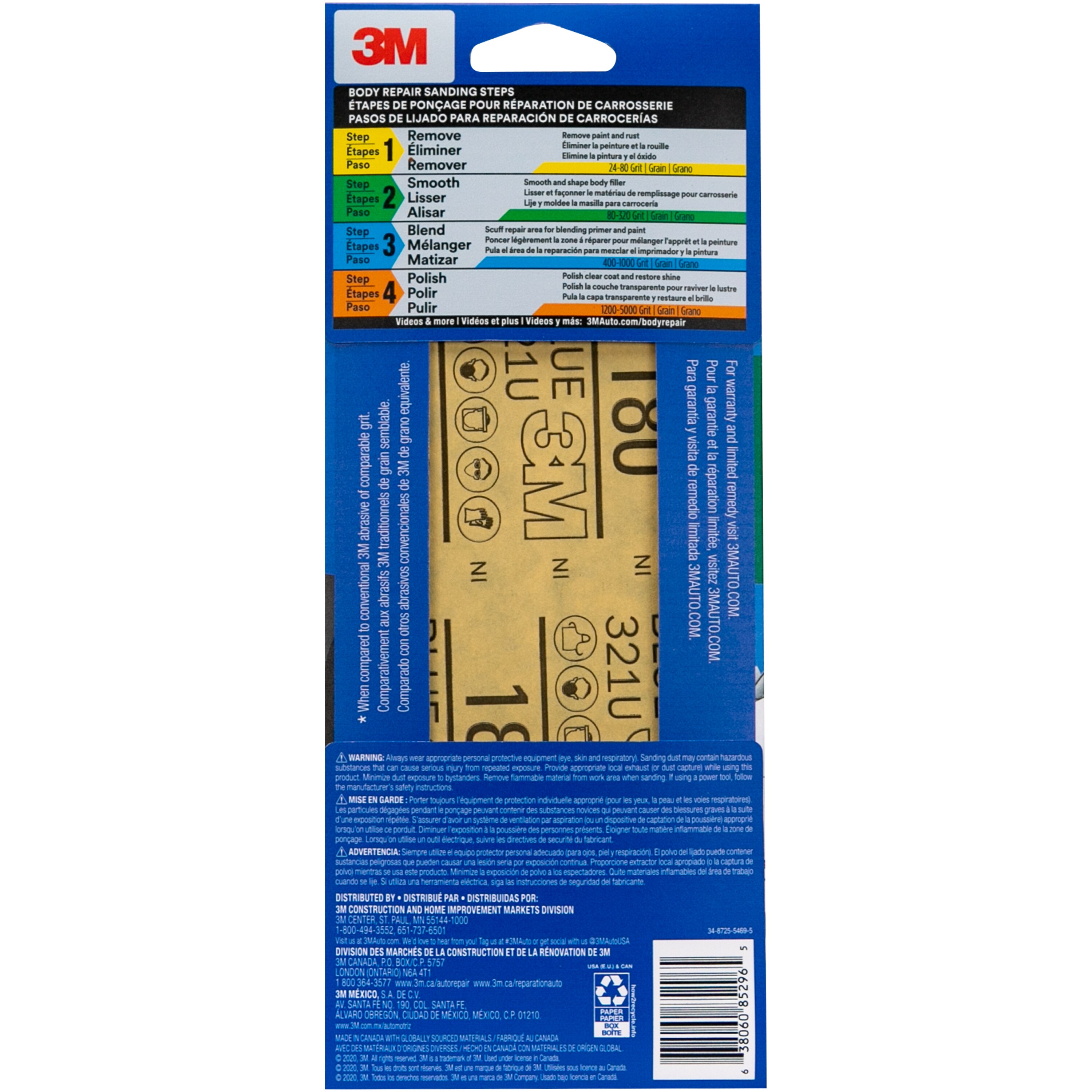SKU 7100282155 | 3M™ Blue Sandpaper 31577-8