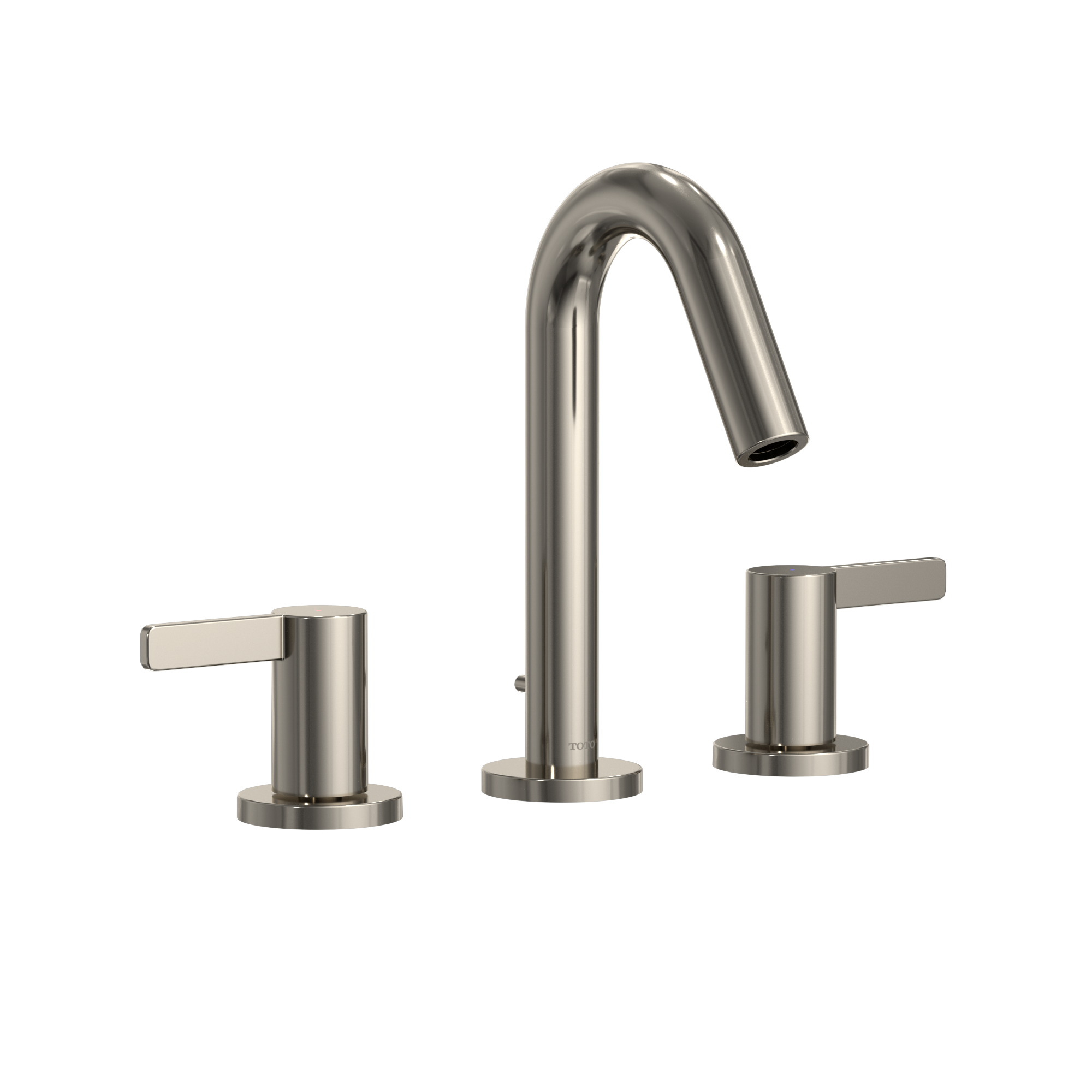 TOTO GF Series 1.2 GPM Two Lever Handle Widespread Bathroom Sink Faucet, Polished Nickel, Brass, TLG11201UA#PN