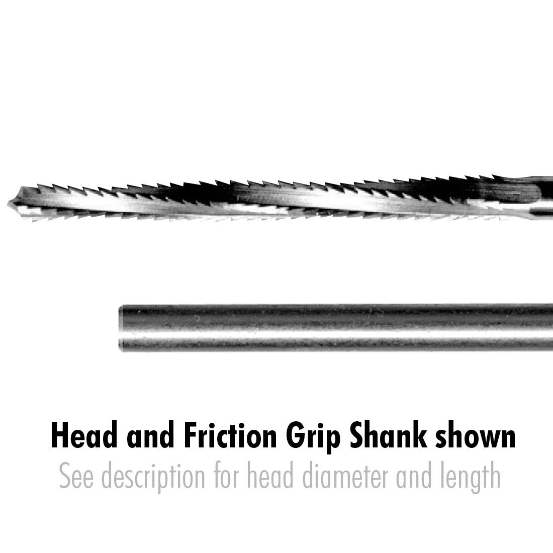 Lindeman Bur 26mm long, 1.6HD 9CL Friction Grip
