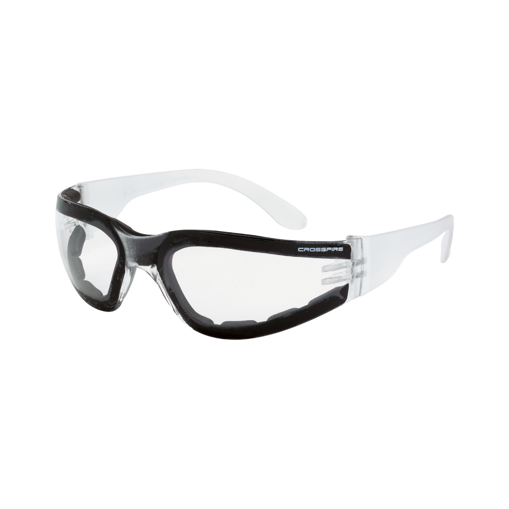 Shield CA Foam Lined Safety Eyewear - Clear Frame - Clear Anti-Fog Lens