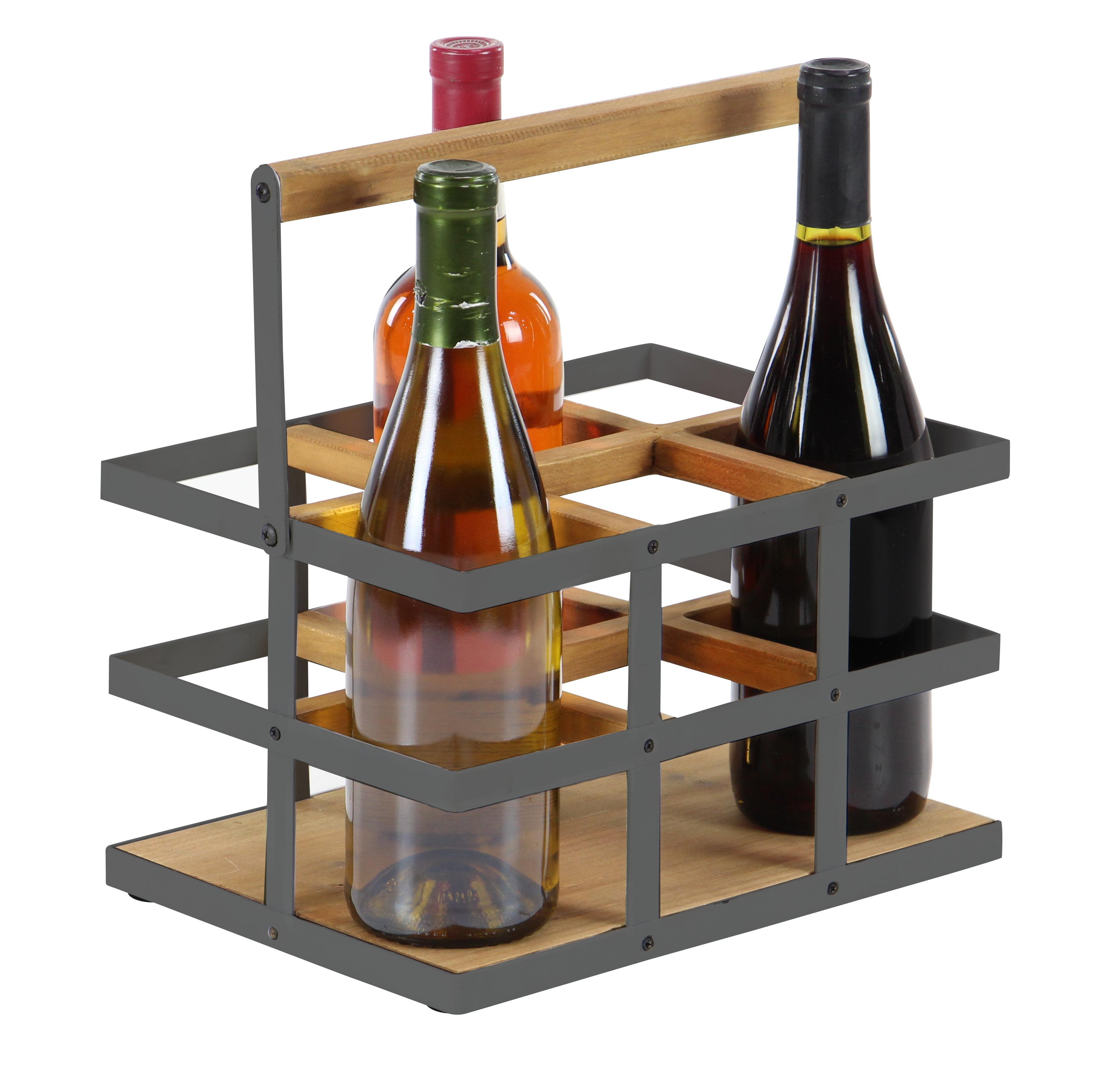 Metal  Wine Holder, 12" x 9" x 17"