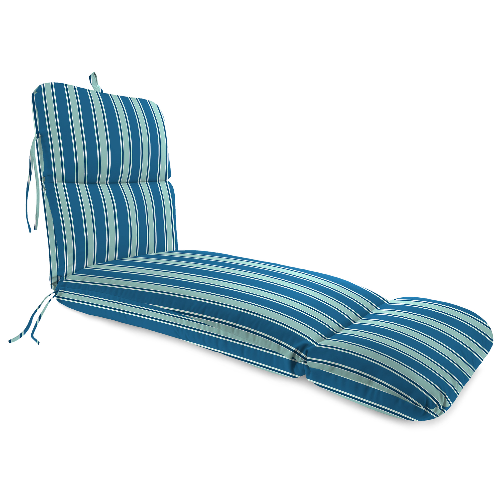 New Outdoor Patio Chaise Lounge Cushion with Ties and Loop 74" x 22", UV Treated - Picture 15 of 17