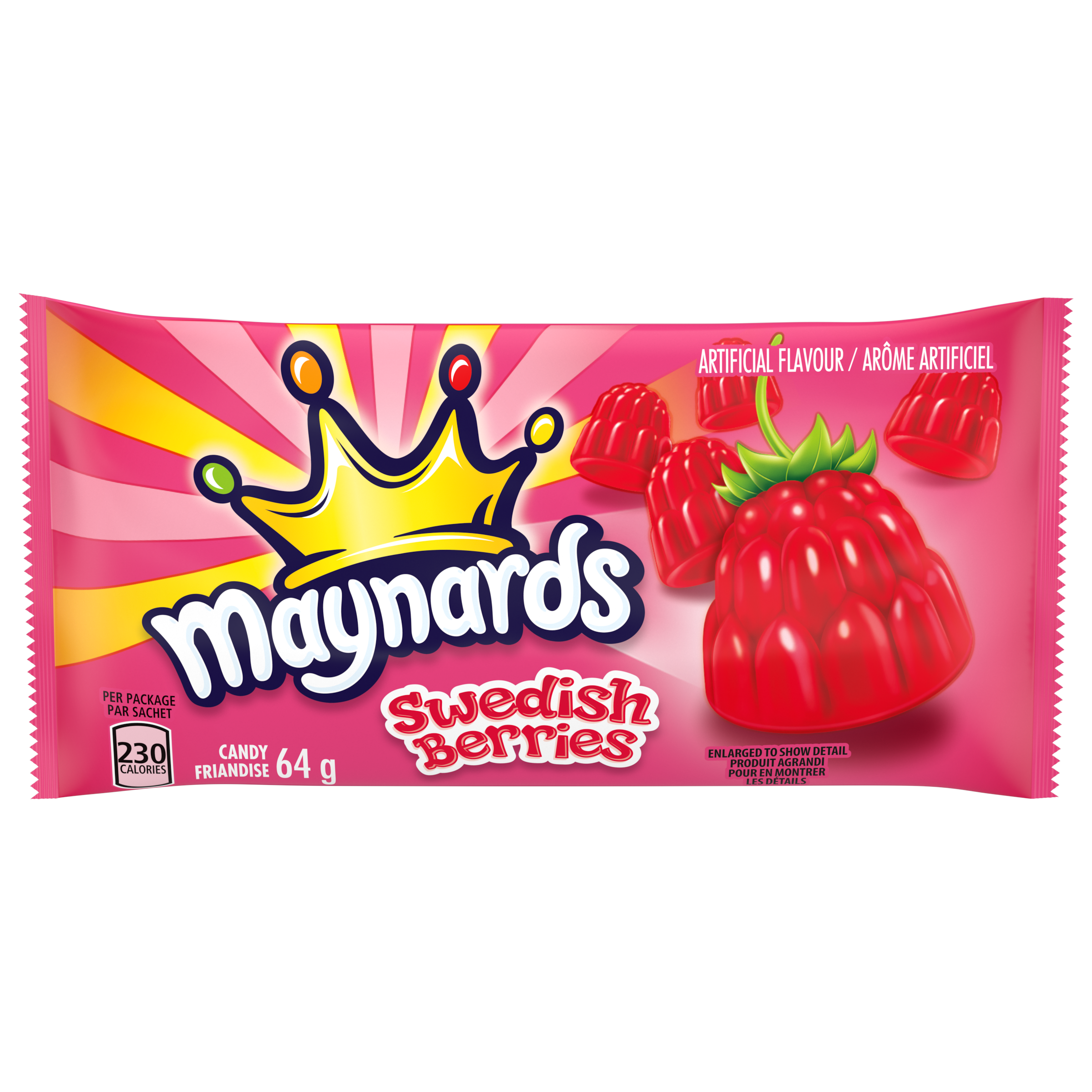 Maynards Swedish Berries Gummy Candy, 64g-0