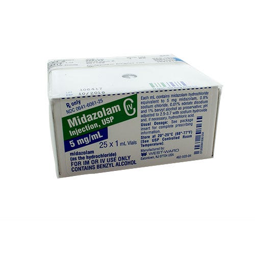 Midazolam 5mg/ml Vial - 25/Box- CIV