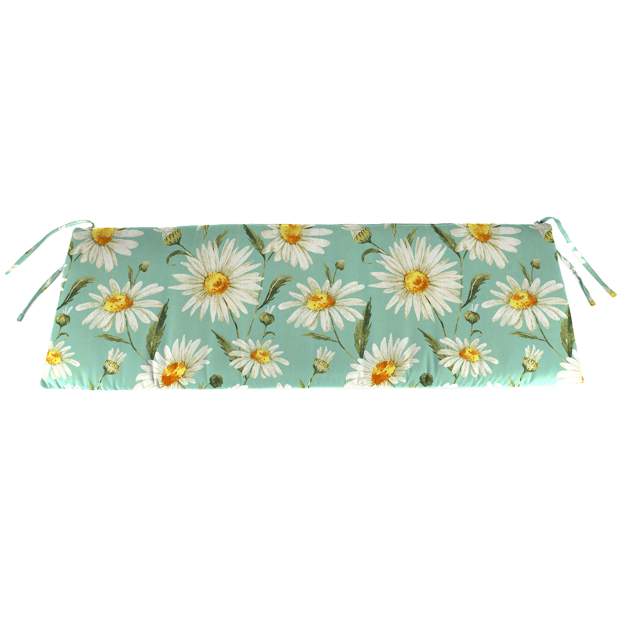 New Outdoor Patio Settee Swing Bench Cushion with Ties 48" x 19.5", UV Resistant - Picture 7 of 12