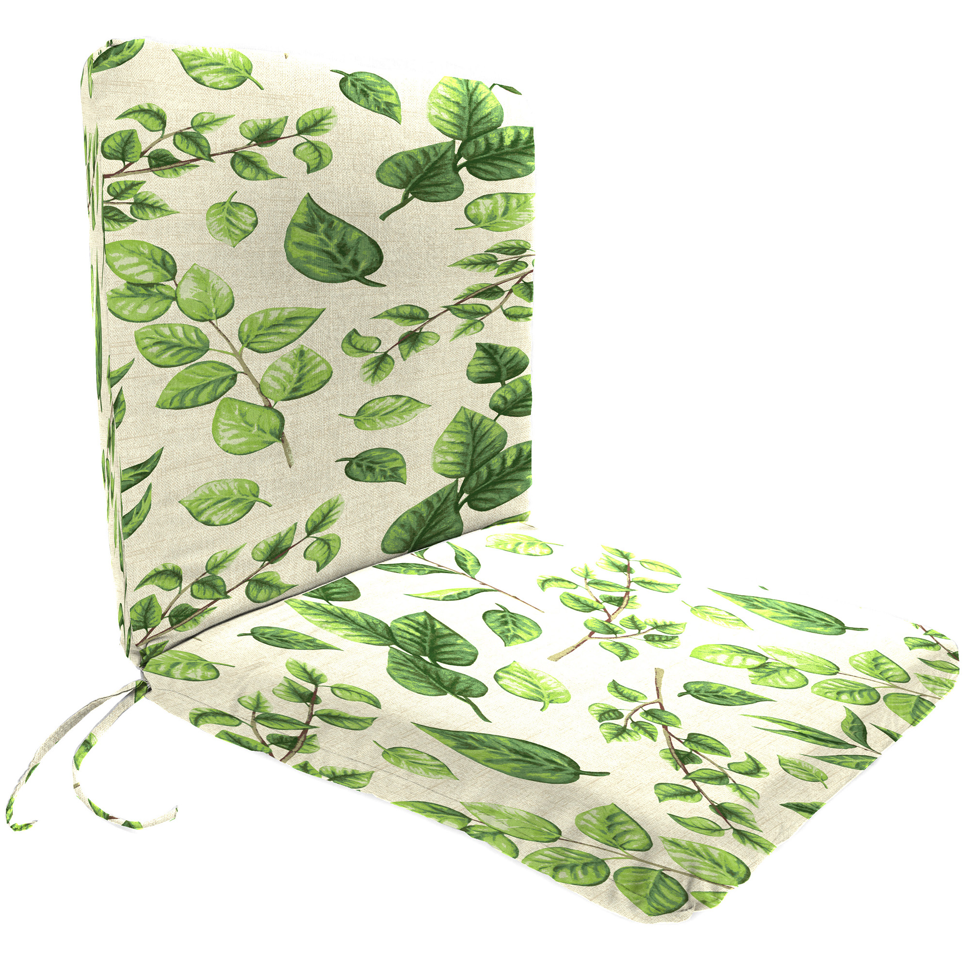 New Outdoor Patio Dining Lounge Chair Cushion with Ties 19" x 37", UV Treated - Picture 7 of 9
