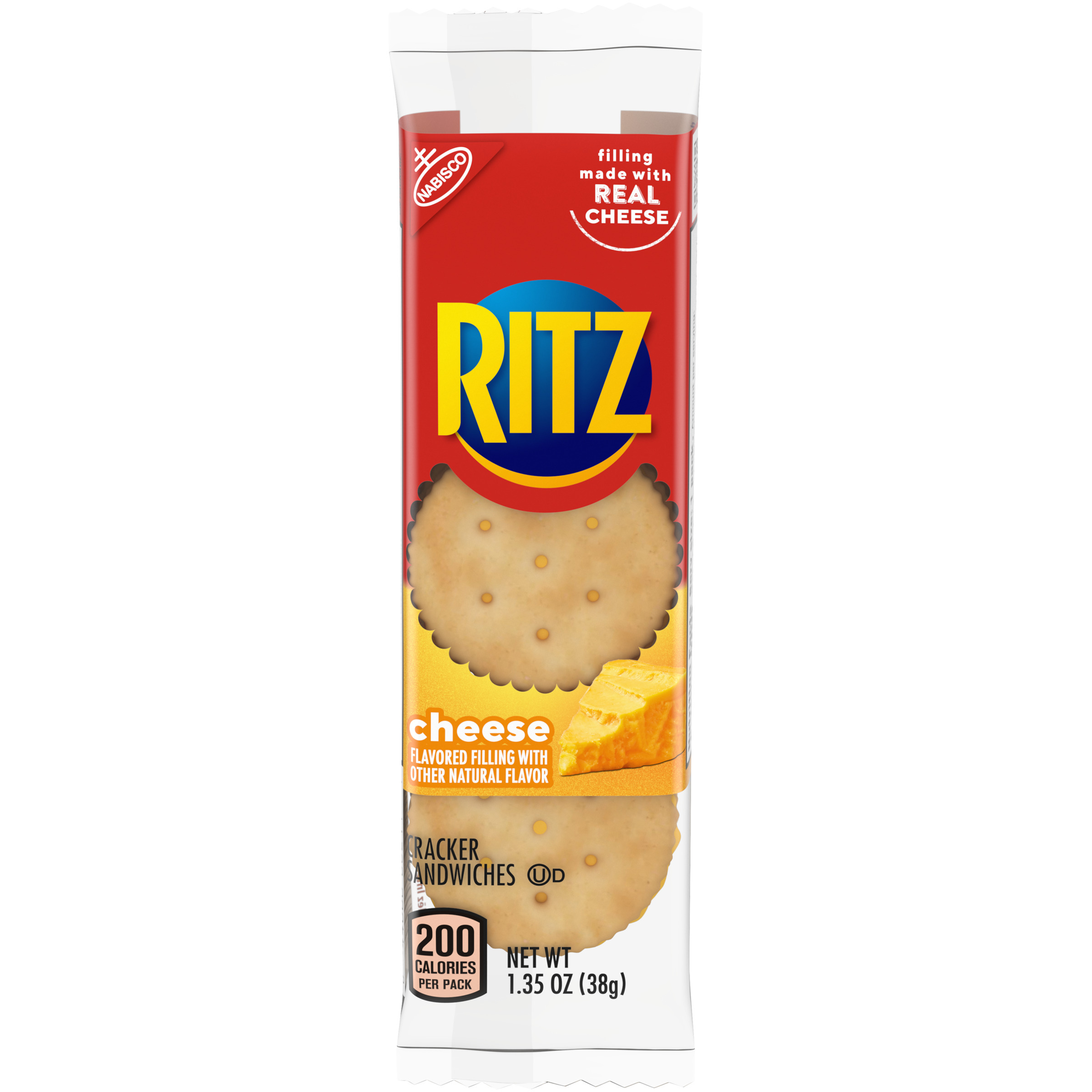 RITZ Cheese Sandwich Crackers, 1.35 oz  Snack Pack