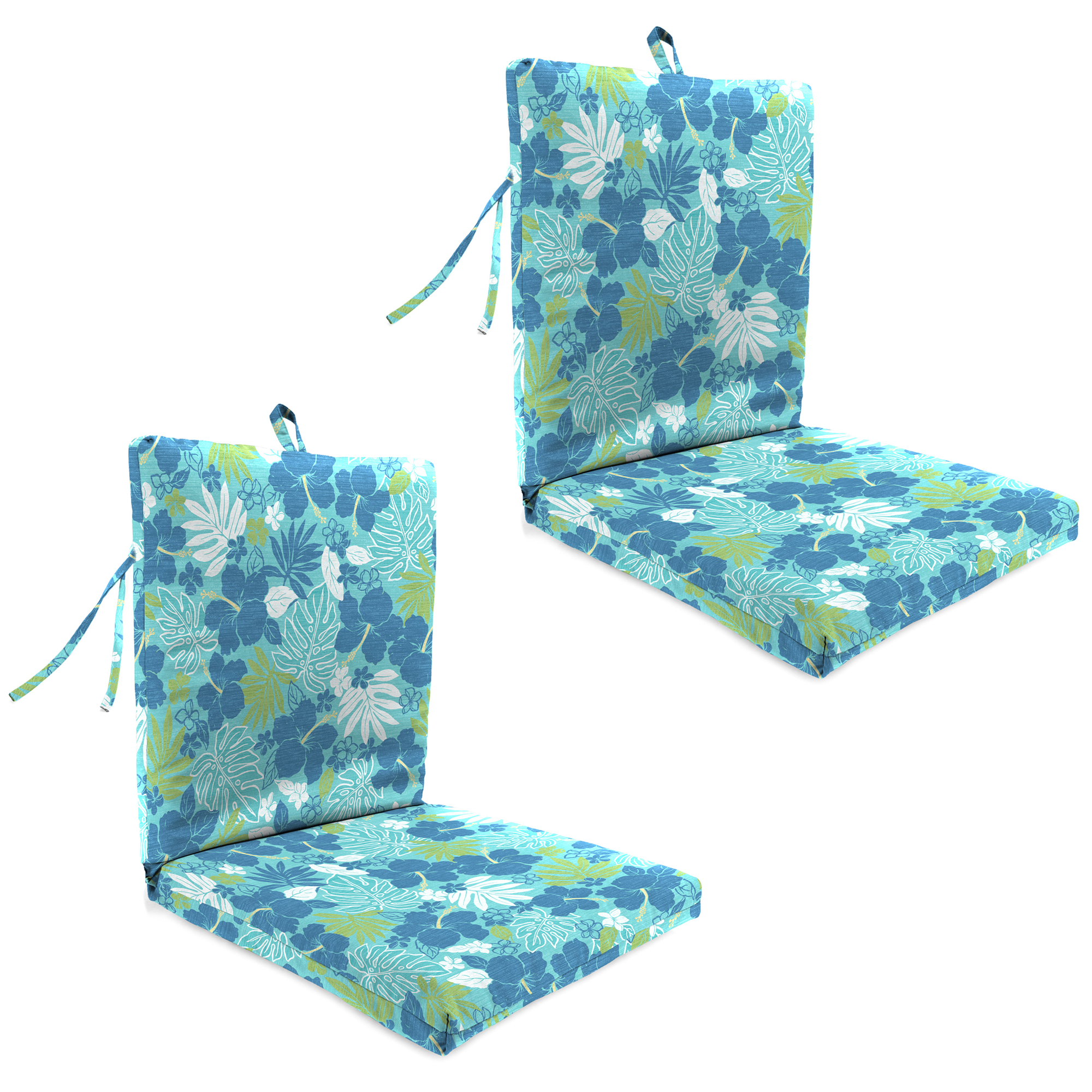 Nuevos Cojines para Silla de Exterior con Lazos y Lazo 21" x 38", Paquete de 2, Resistente a la Desvanecimiento - Imagen 5 de 8