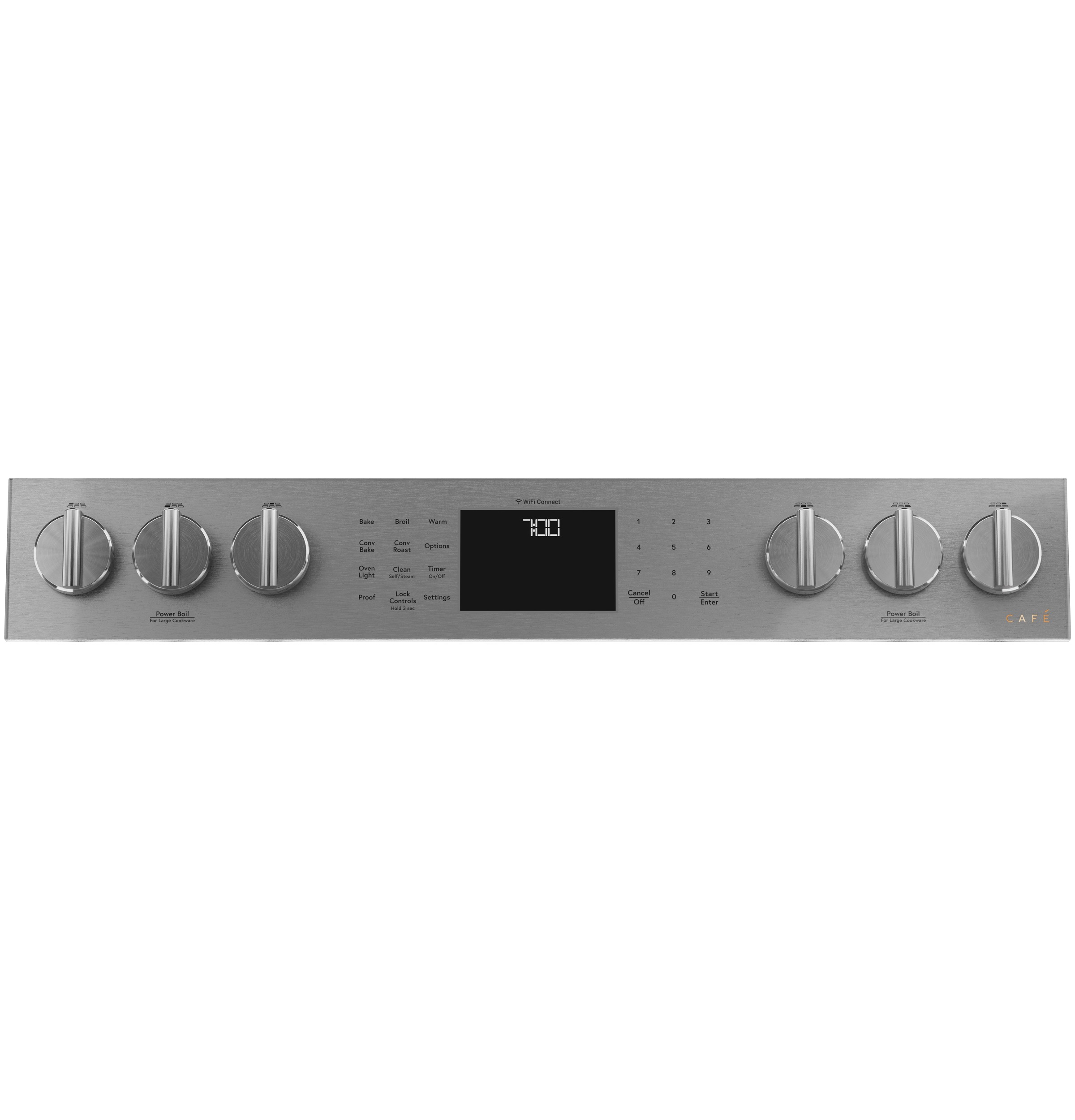 30" S/I — Gas RG — 6 Burners — Slf Cln w/ Stm Cln Opt — Cast Iron Griddle — Sgl Oven w/ Storage Drwr — True European Conv — ADA Compliant — Connectable via built-in WiFi view 2