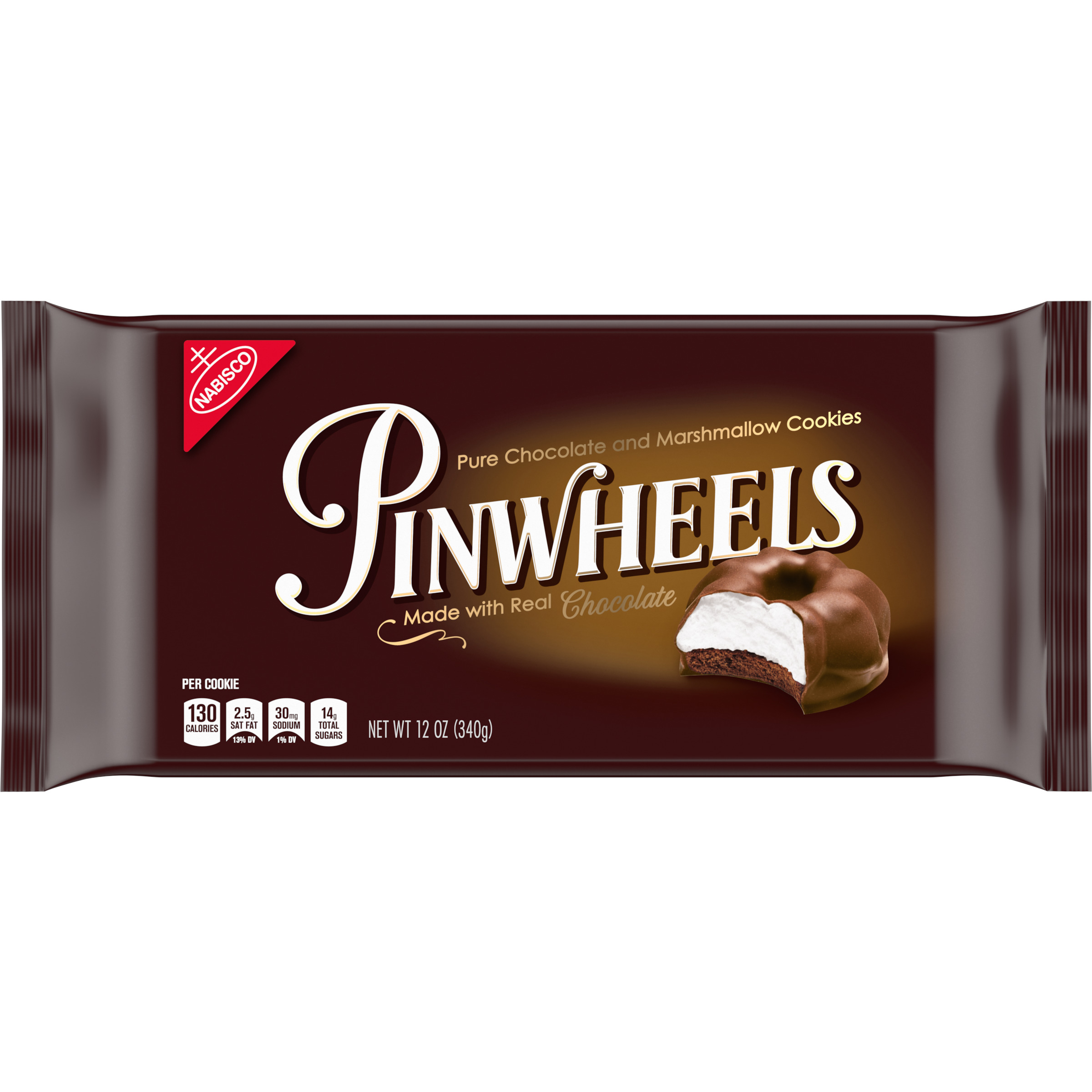 Pinwheels Pure Chocolate & Marshmallow Cookies, 12 oz-1