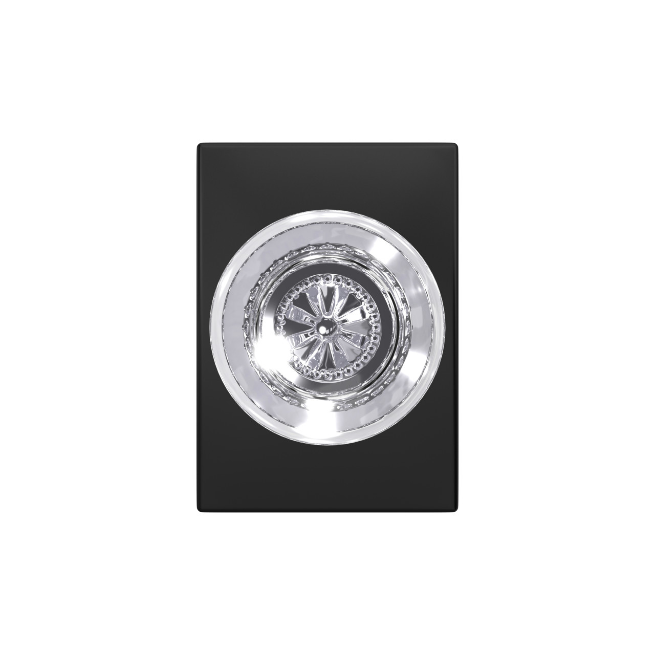 Custom Hobson Glass Knob Combined Interior Hall-Closet and Bed-Bath Lock
