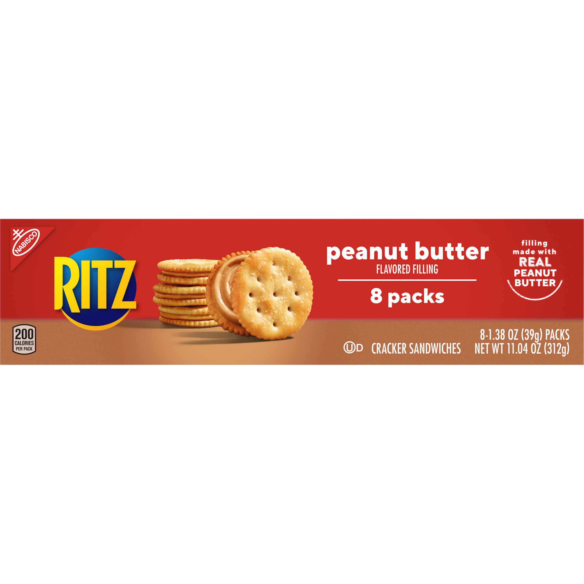 RITZ Peanut Butter Sandwich Crackers, 8 - 1.38 oz Snack Packs-4
