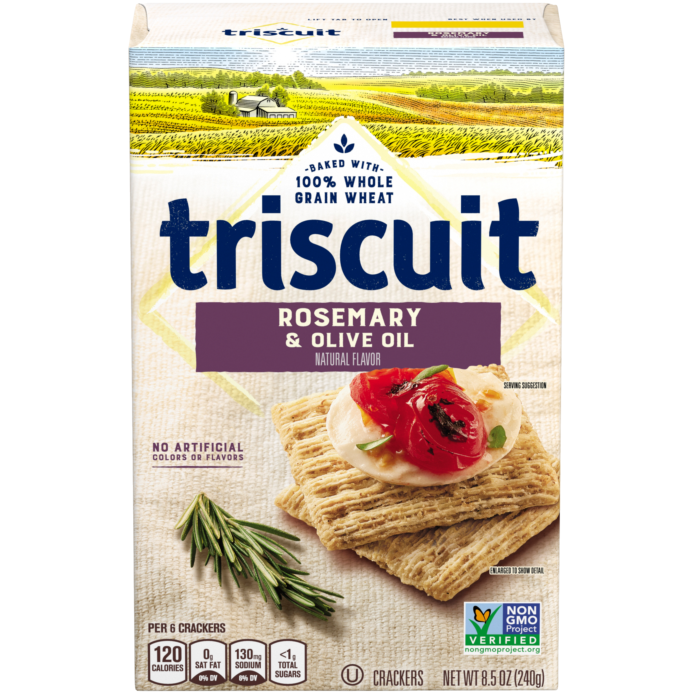 Triscuit Rosemary & Olive Oil Whole Grain Wheat Crackers, 8.5 oz