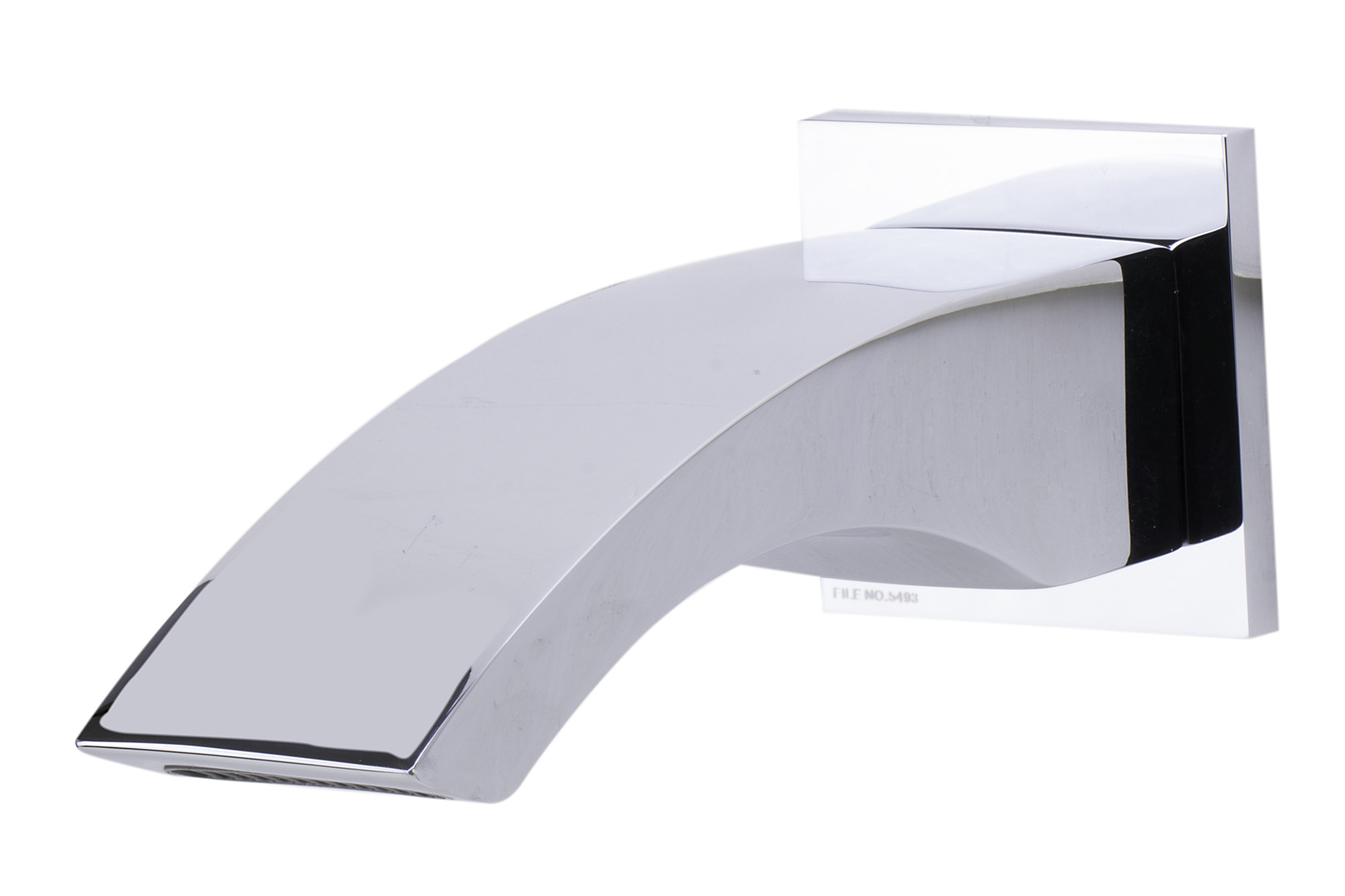 ALFI brand Brass, AB3301-PC Polished Chrome Curved Wallmounted Tub Filler Bathroom Spout