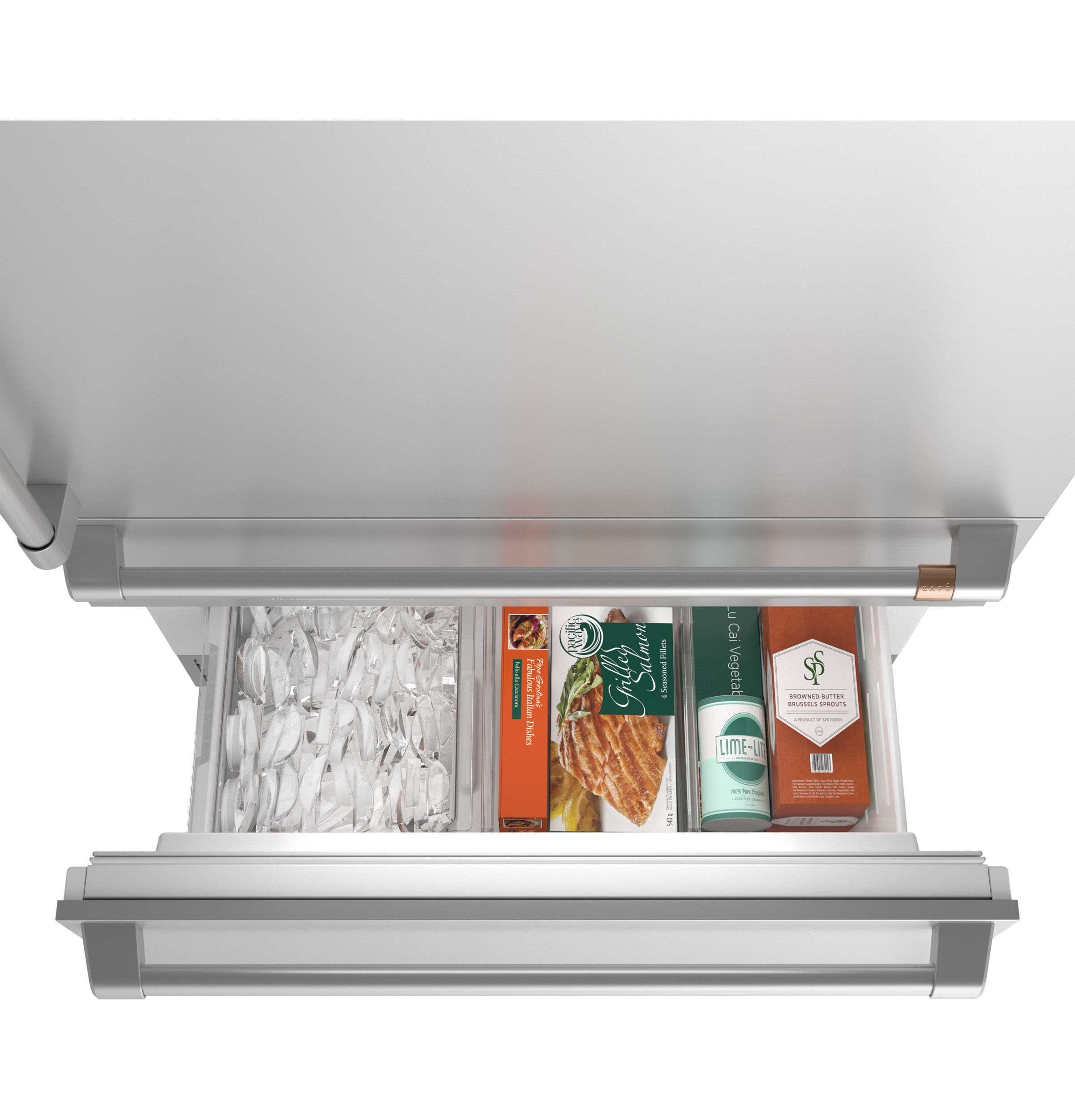 Café™ 36 in.  20.2 Cu. Ft. Stainless Steel Built In Bottom Freezer Refrigerator view 4
